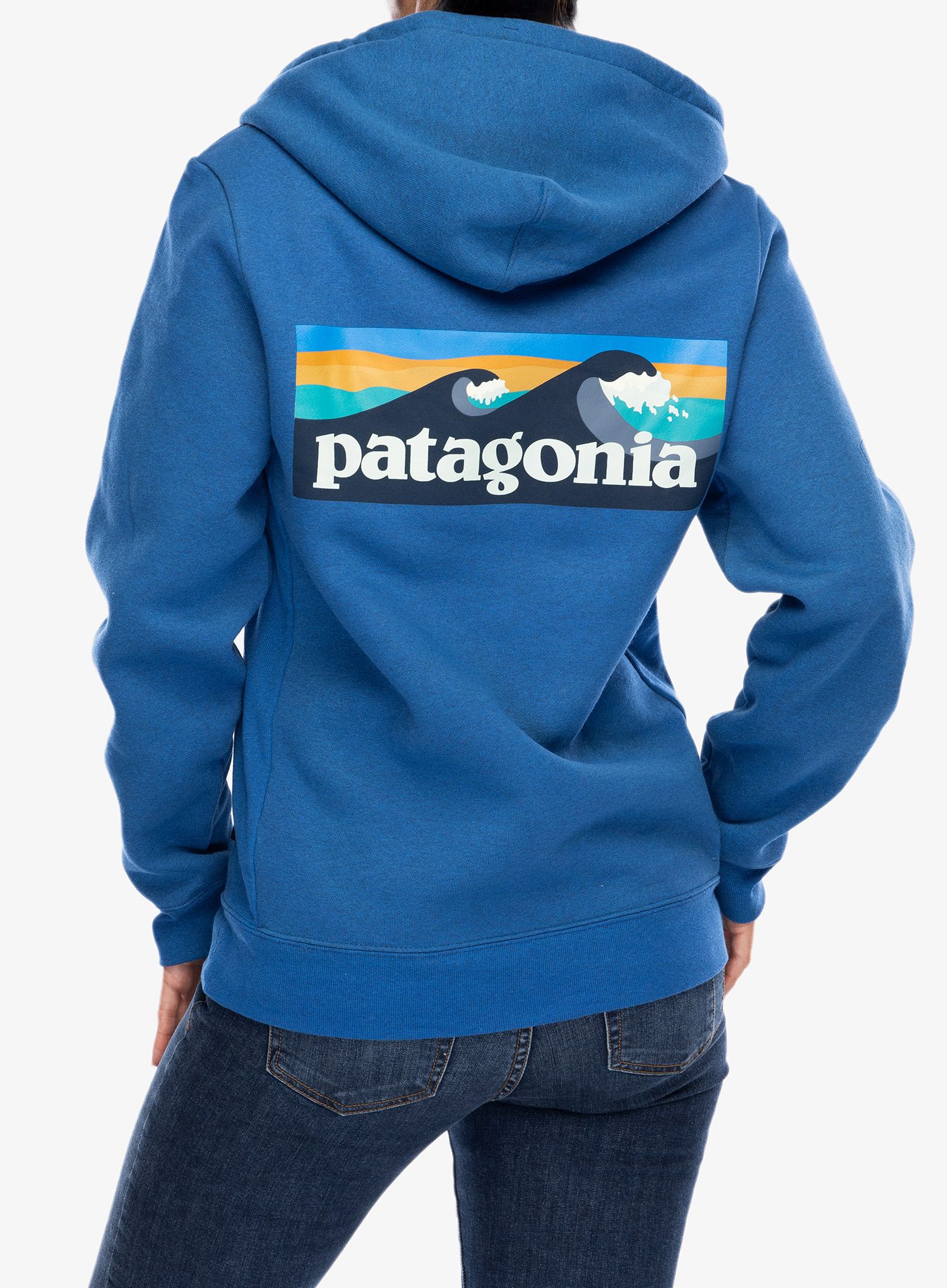 Кофта з каптуром Patagonia Boardshort Logo Uprisal Hoody - endles blue