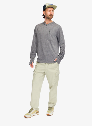 Кофта з каптуром Patagonia Cap Cool Sun Hoody - forge grey/noble grey x-dye