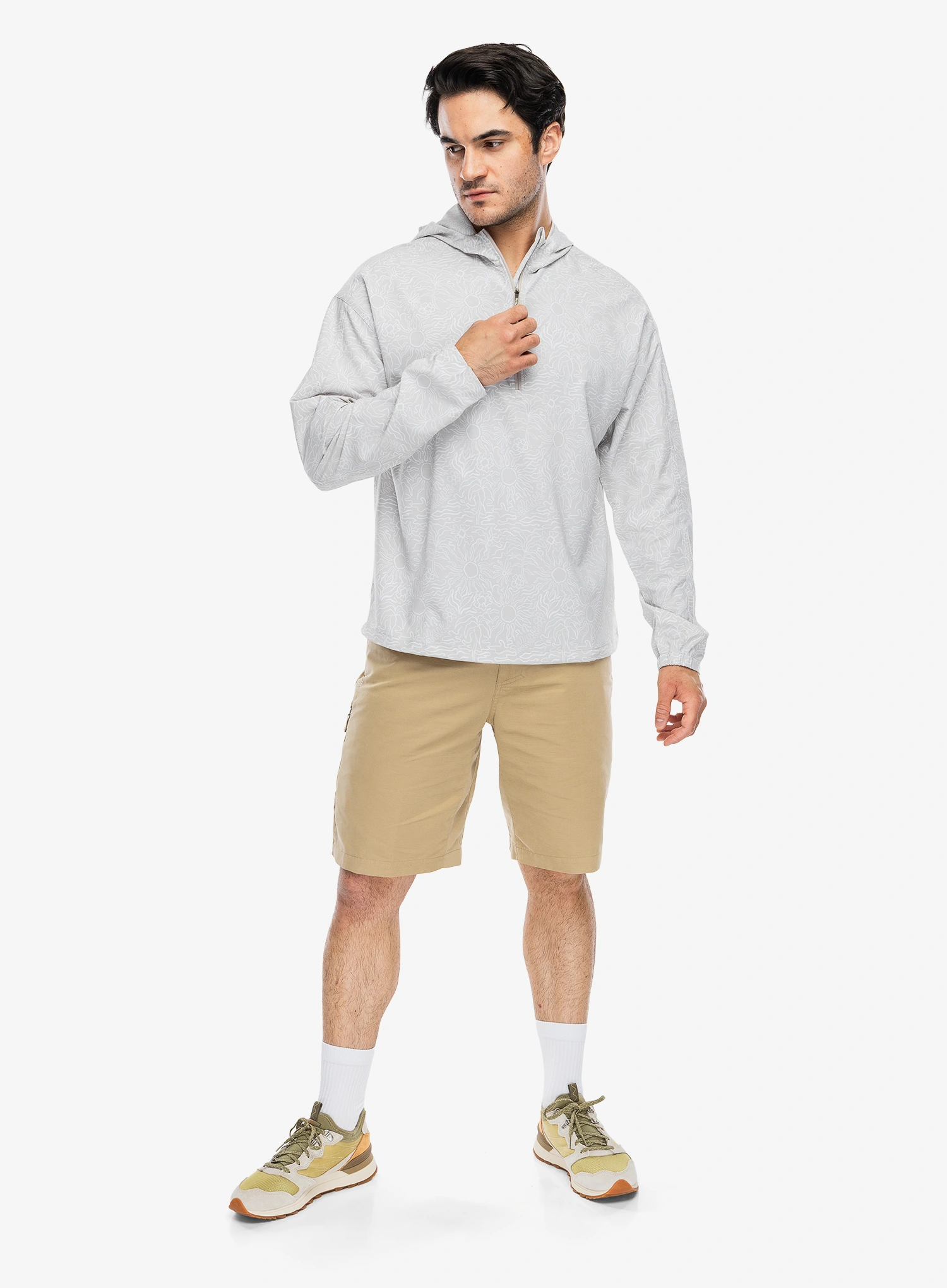 Кофта з каптуром Royal Robbins Salathe Sun Hoodie L/S - soapstone solar pt