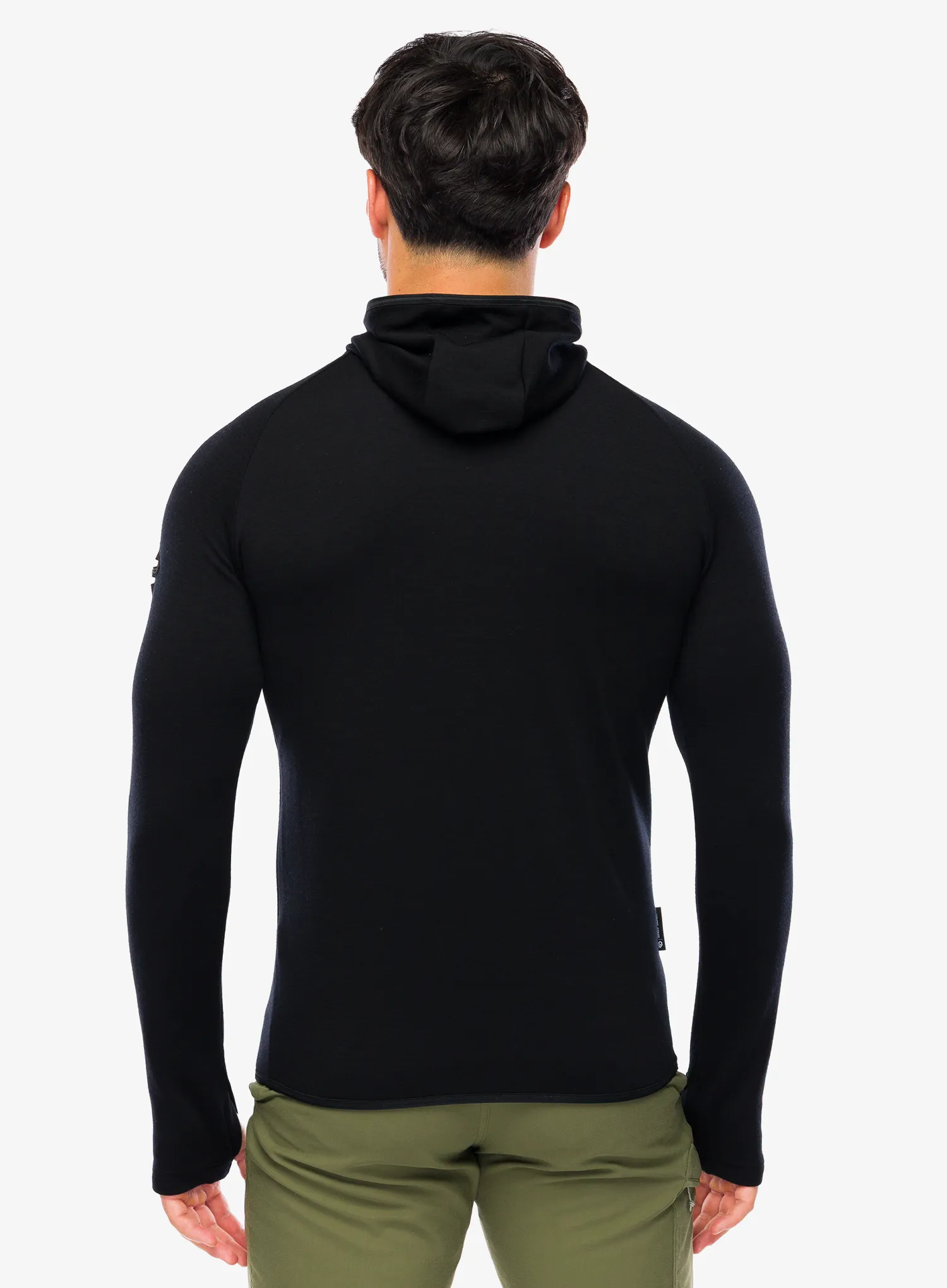 Кофта з каптуром Sensor Merino Upper Fleece Hooded - black RJ