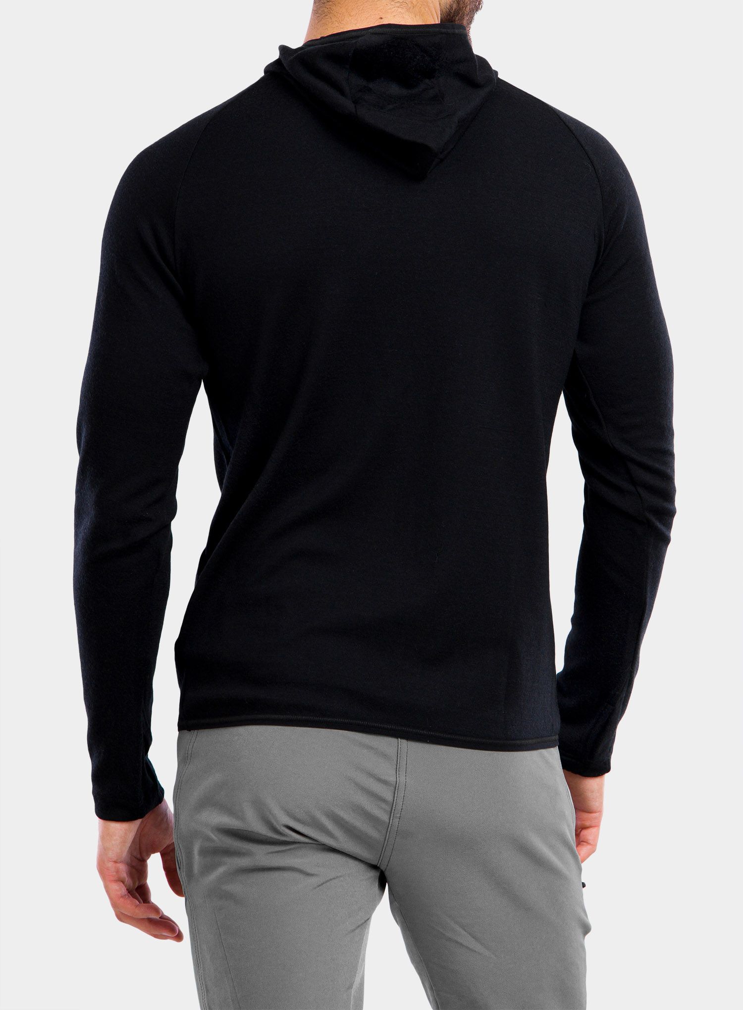 Кофта з каптуром Sensor Merino Upper Fleece Hooded - black mountains