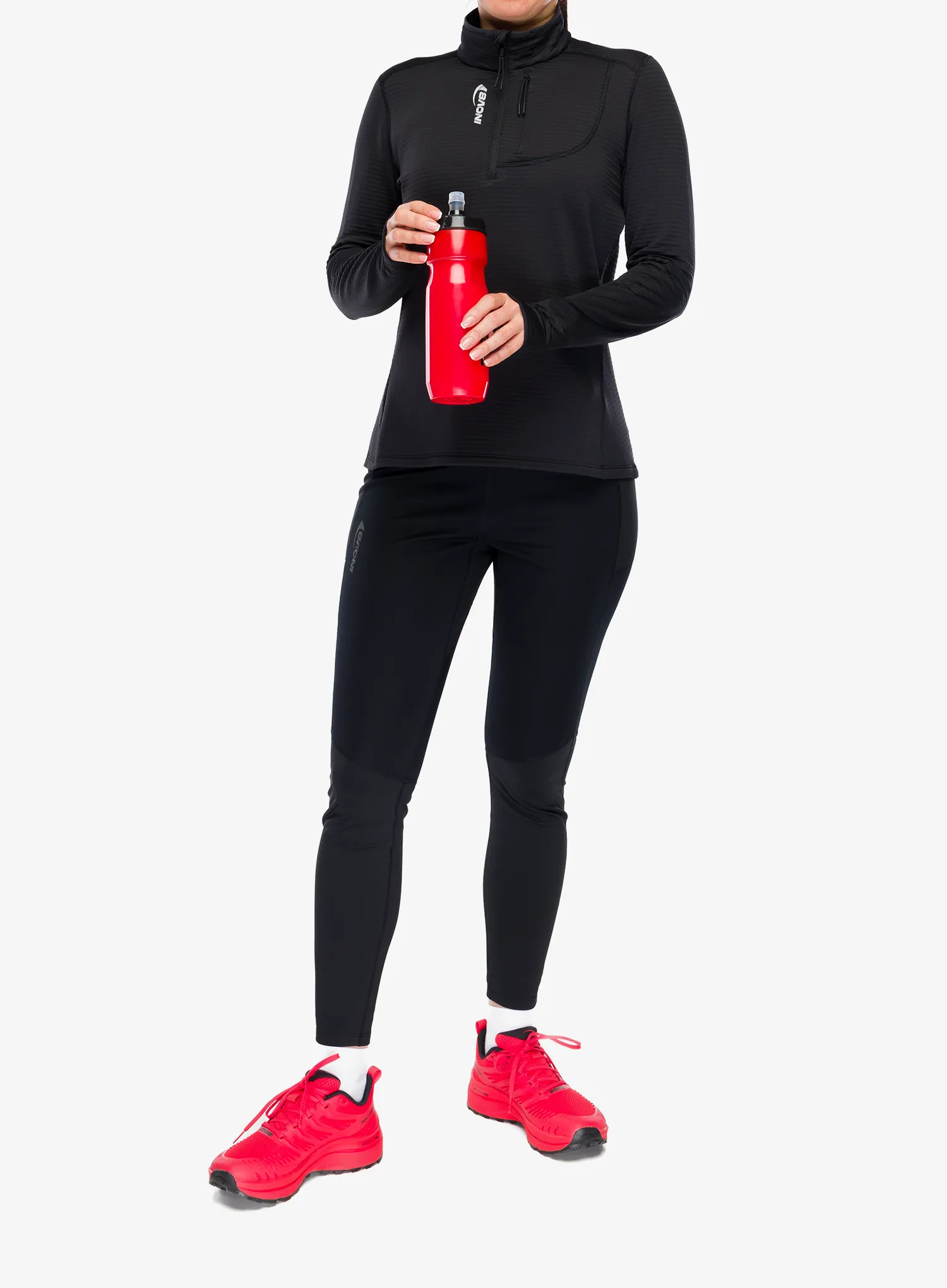 Кофта на блискавці 1/2 жіноча Inov-8 Adventure Mid Half Zip - black