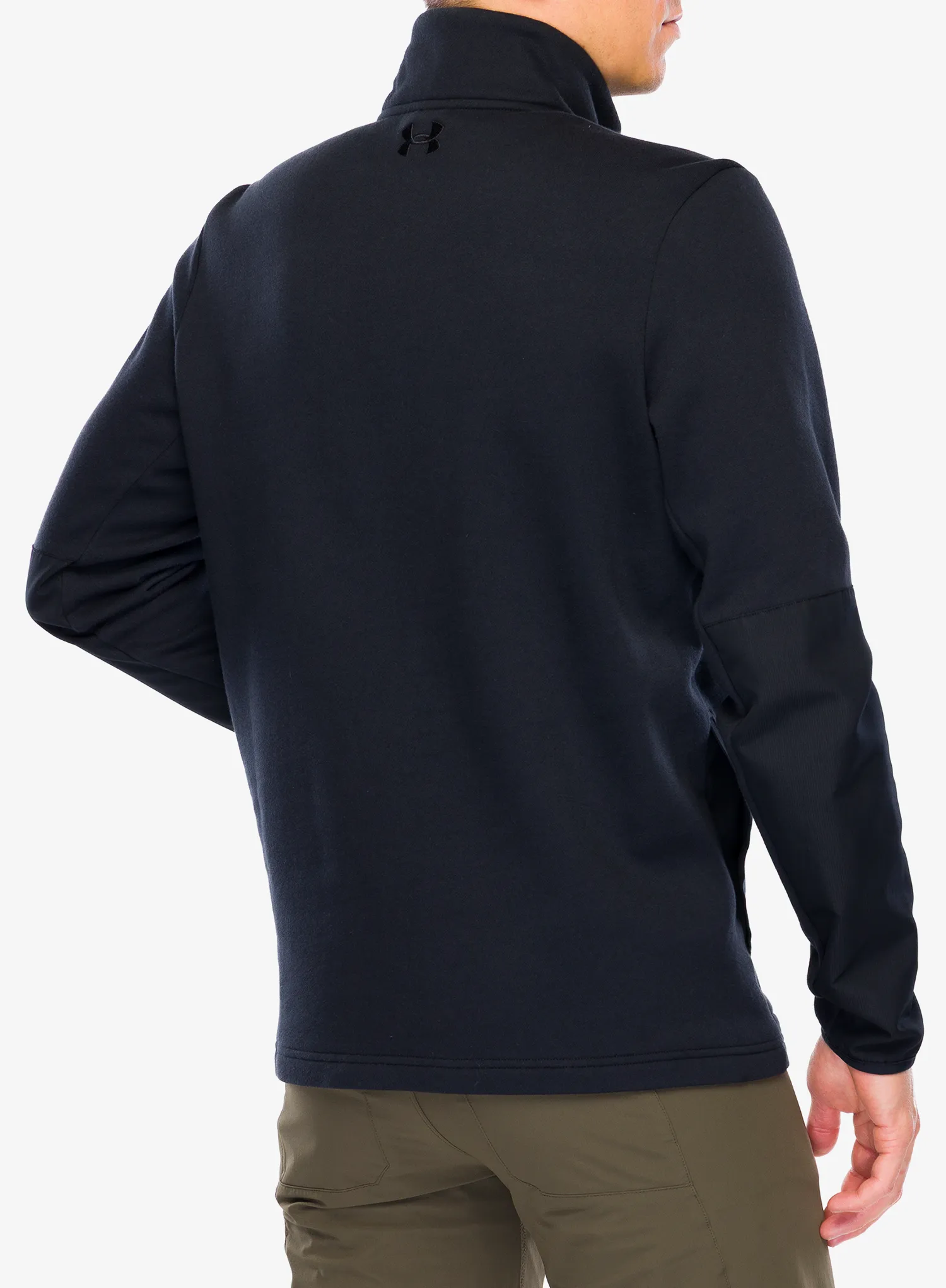 Кофта на блискавці 1/2 Under Armour Tac Rival Job Fleece - black/black/black