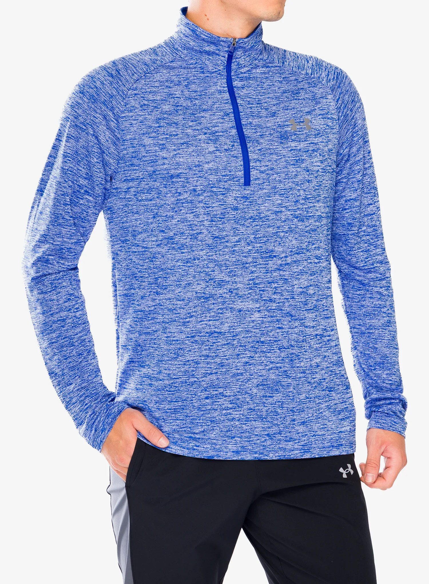 Кофта на блискавці Under Armour Tech 1/2 Zip Long Sleeve - royal/graphite