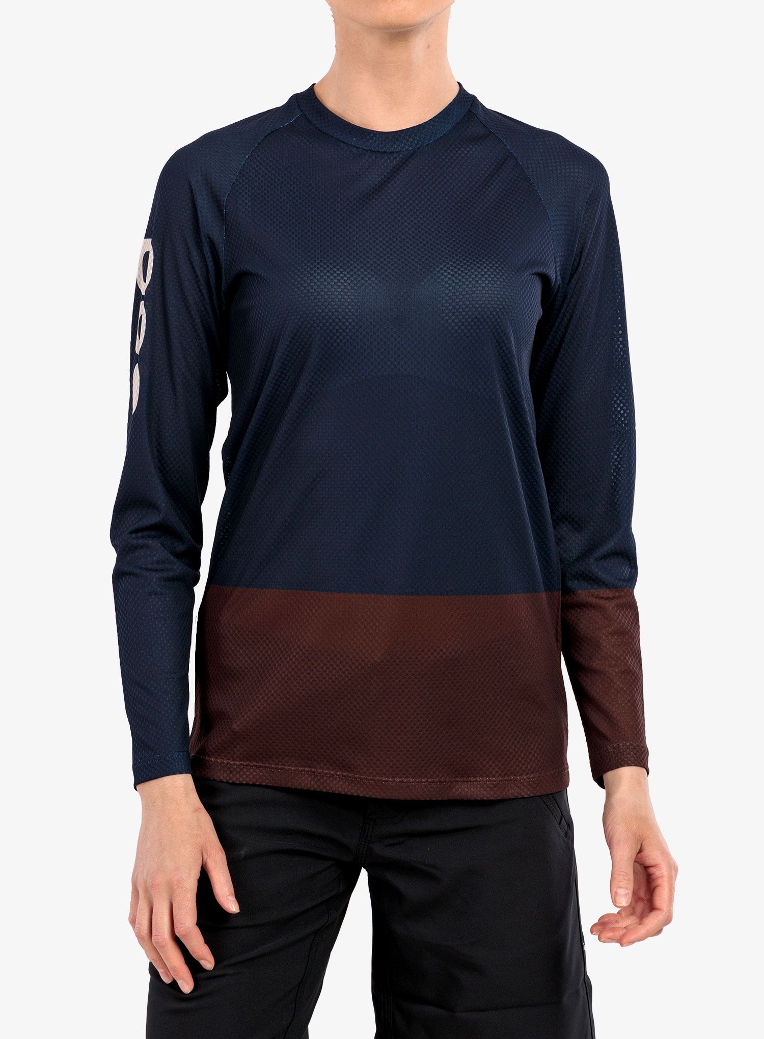 Кофта жіноча POC MTB Pure LS Jersey - turmaline navy/axinite brown