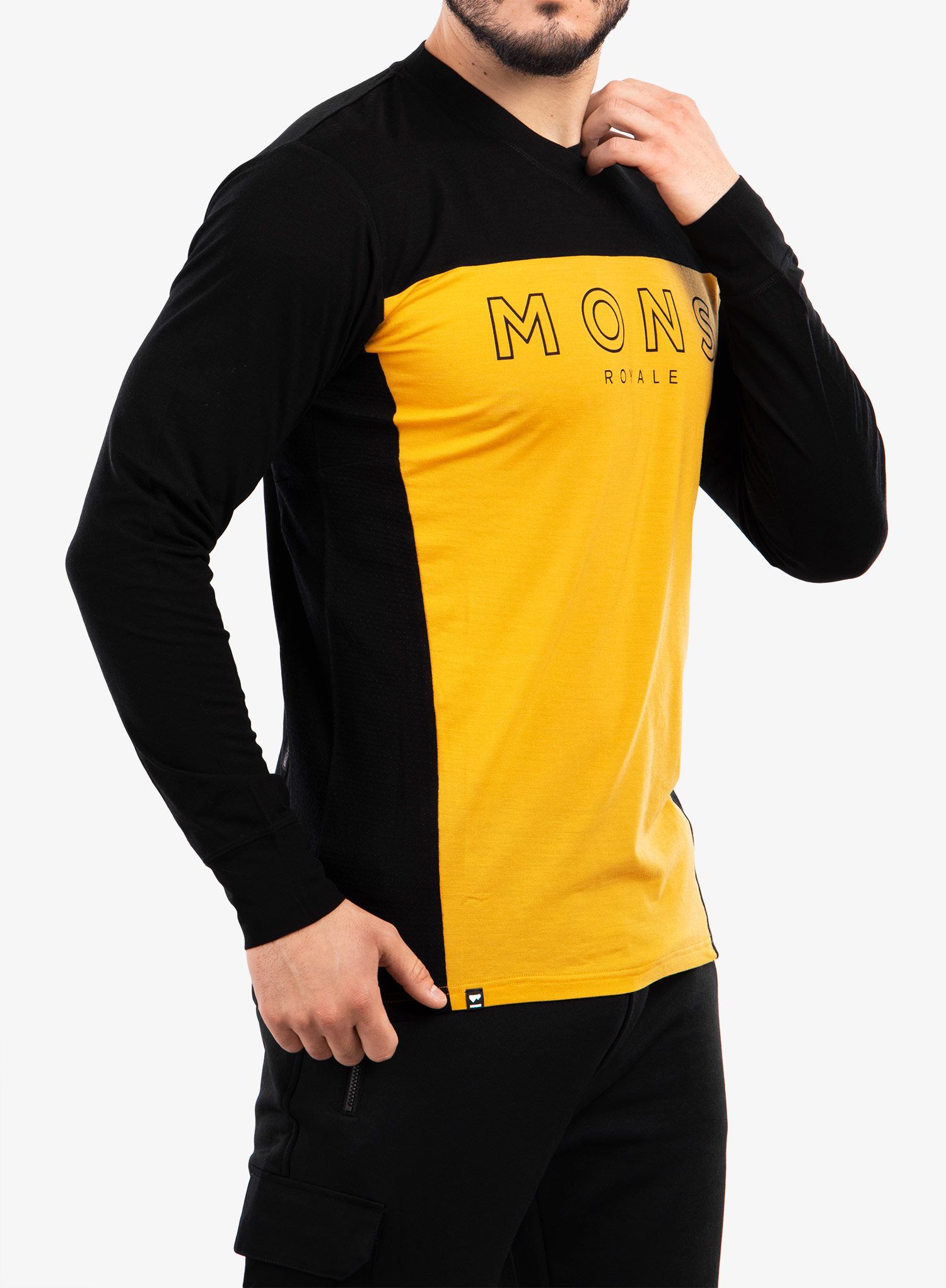 Велокофта Mons Royale Redwood Enduro VLS - black/gold
