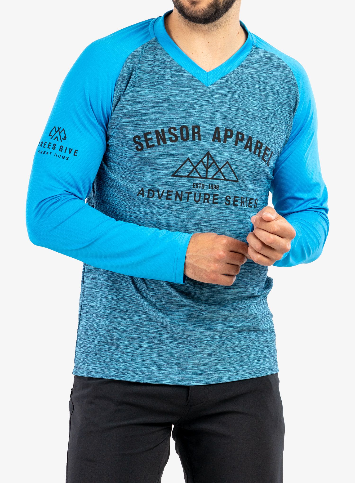 Велокофта Sensor Cycle Jersey L/S Charger - blue