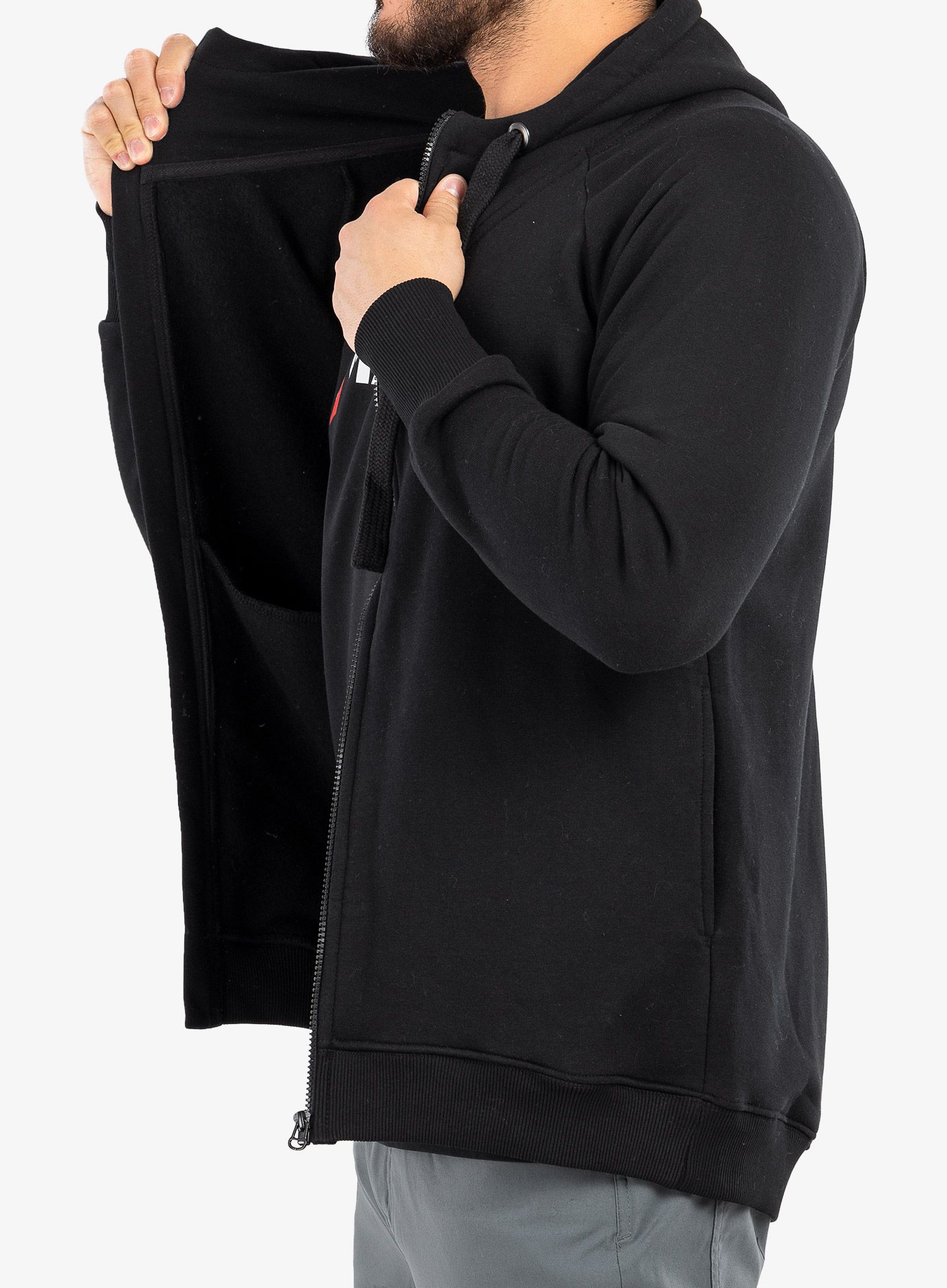 Кофта на замку Majesty Logo Zipped Hoodie - black