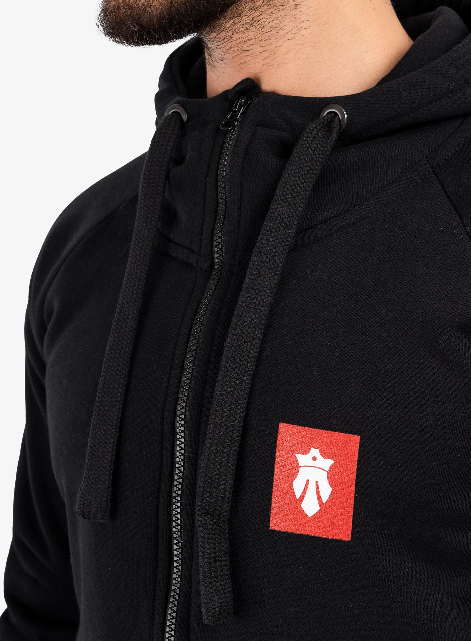 Кофта на замку Majesty Logo Zipped Hoodie - black