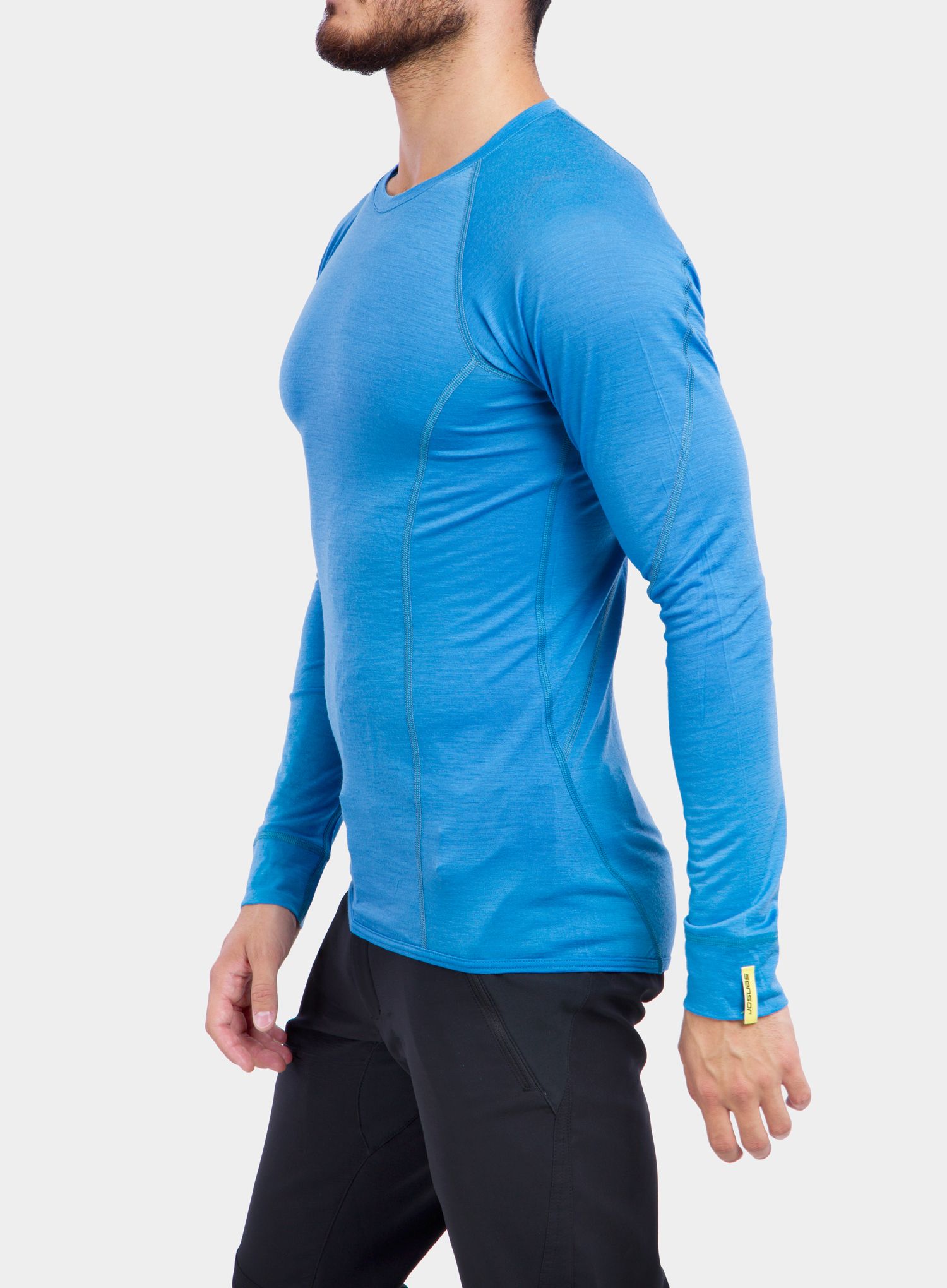 Кофта Sensor Merino Active Tee L/S - blue