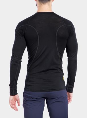 Термокофта Sensor Merino Active Tee L/S - black