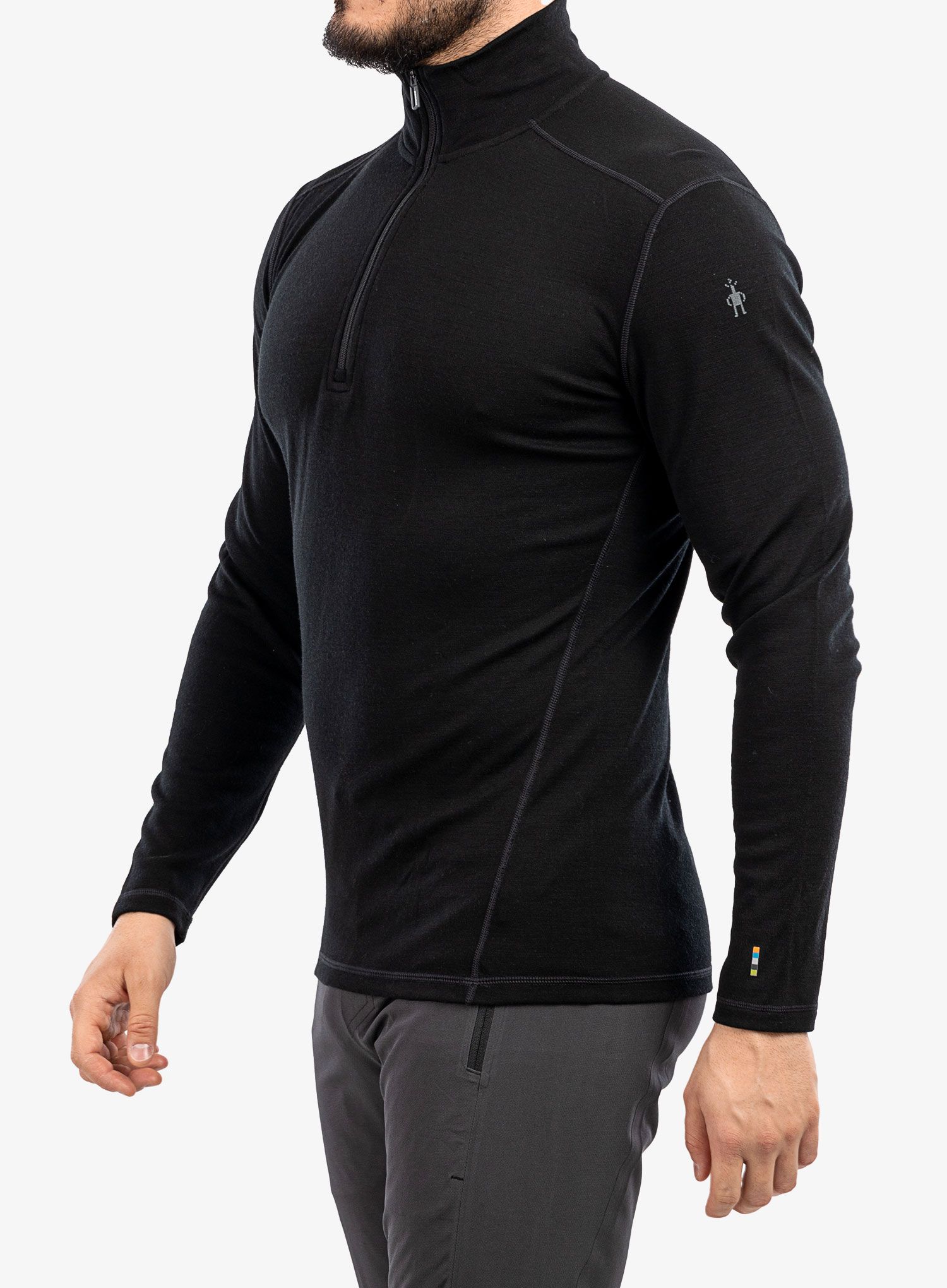Кофта SmartWool Merino 250 Baselayer 1/4 Zip - black