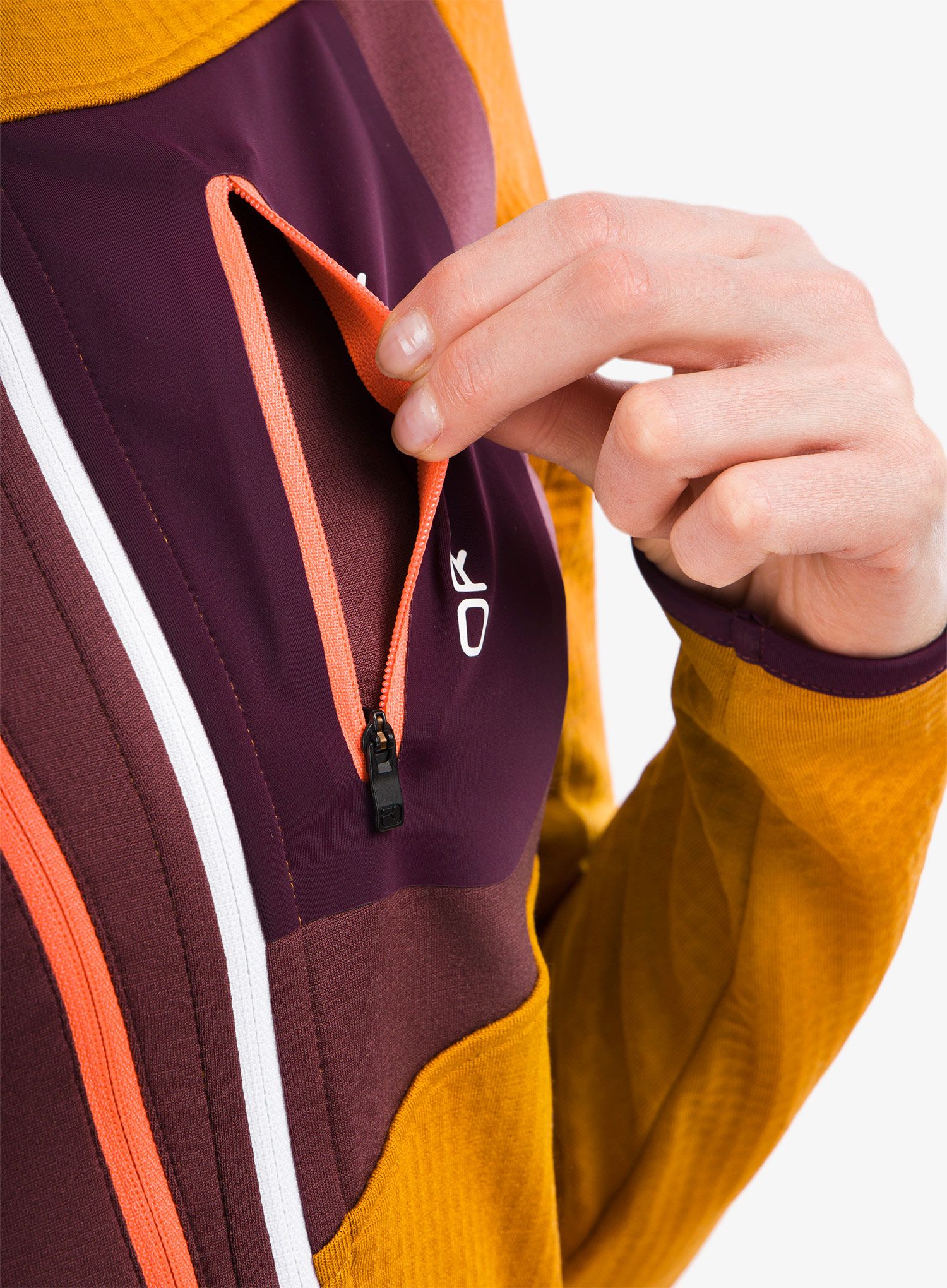 Кофта трекінгова жіноча Ortovox Fleece Grid Hoody - sly fox