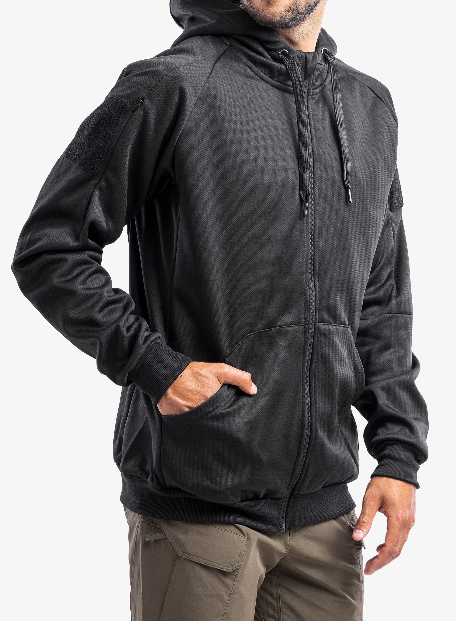 Кофта з каптуром Helikon-Tex Urban Tactical Hoodie Full Zip - black