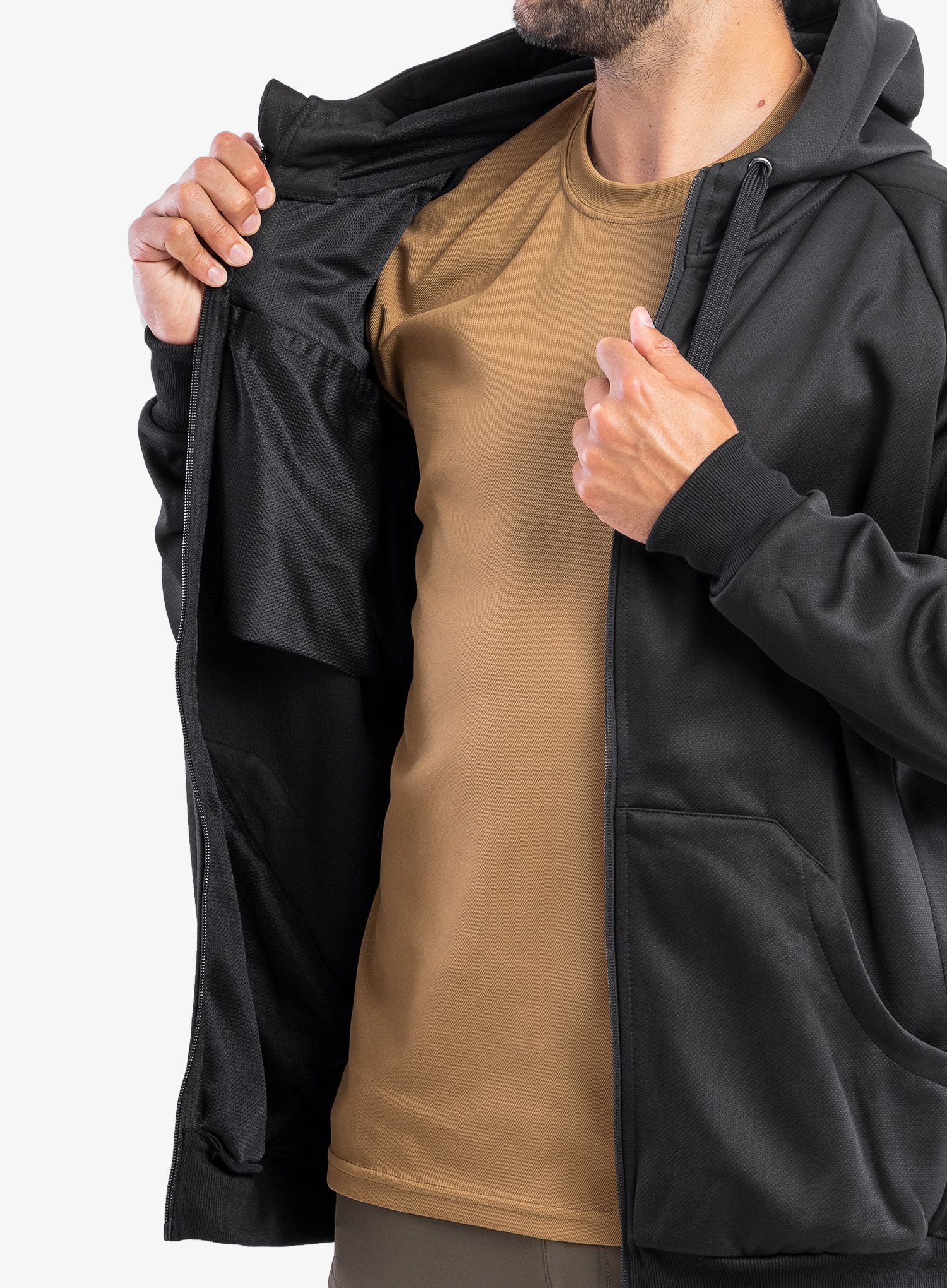 Кофта з каптуром Helikon-Tex Urban Tactical Hoodie Full Zip - black