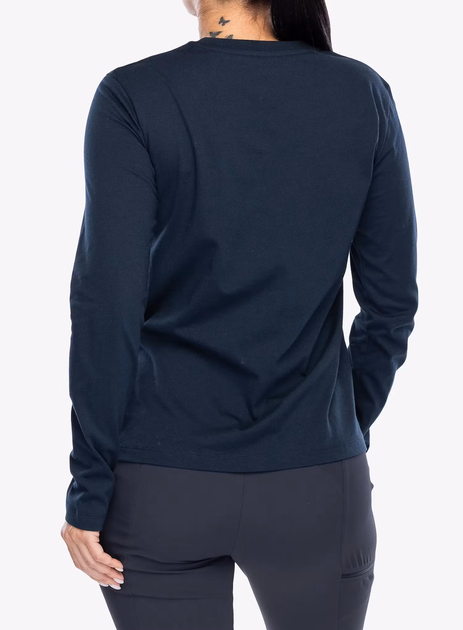 Лонгслів жіночий Fjallraven 1960 Logo T-shirt LS - dark navy