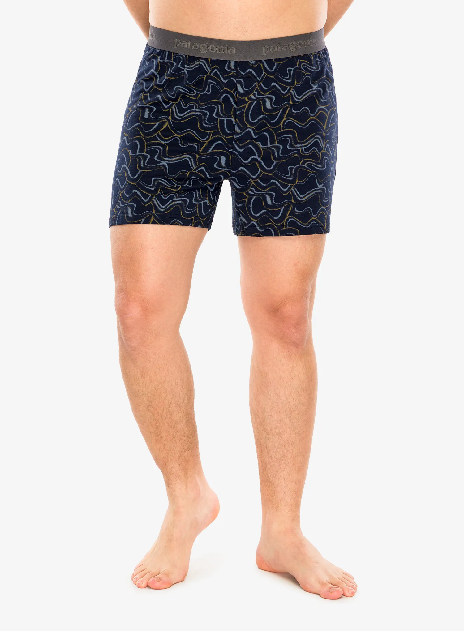 Боксери  Patagonia Essential Boxers - small currents/pitch blue