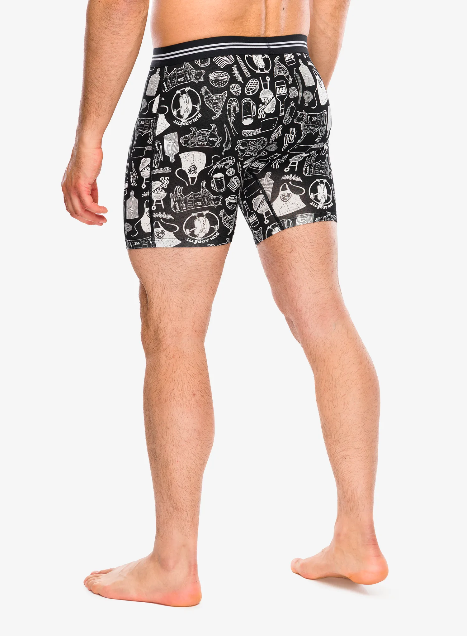 Боксери  Saxx Vibe Xtra Soft Comfort Boxer Brief Fly - bun appetit/black