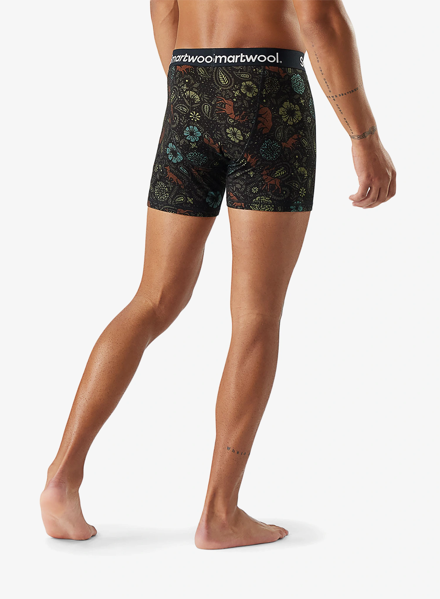 Боксери  Smartwool Merino Print Boxer Brief Boxed - black paisley