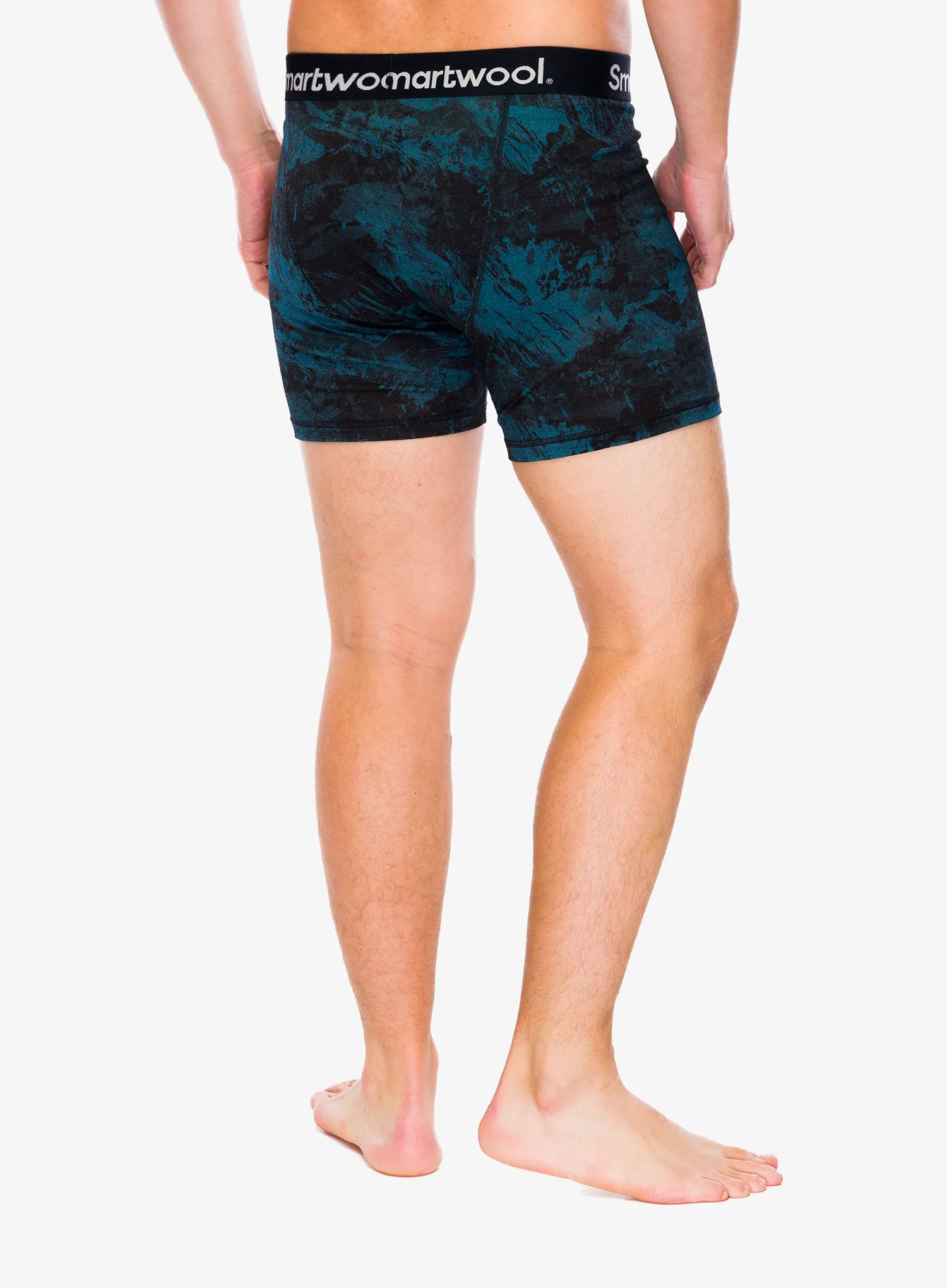 Боксери  Smartwool Merino Print Boxer Brief Boxed - twilight blue mountain