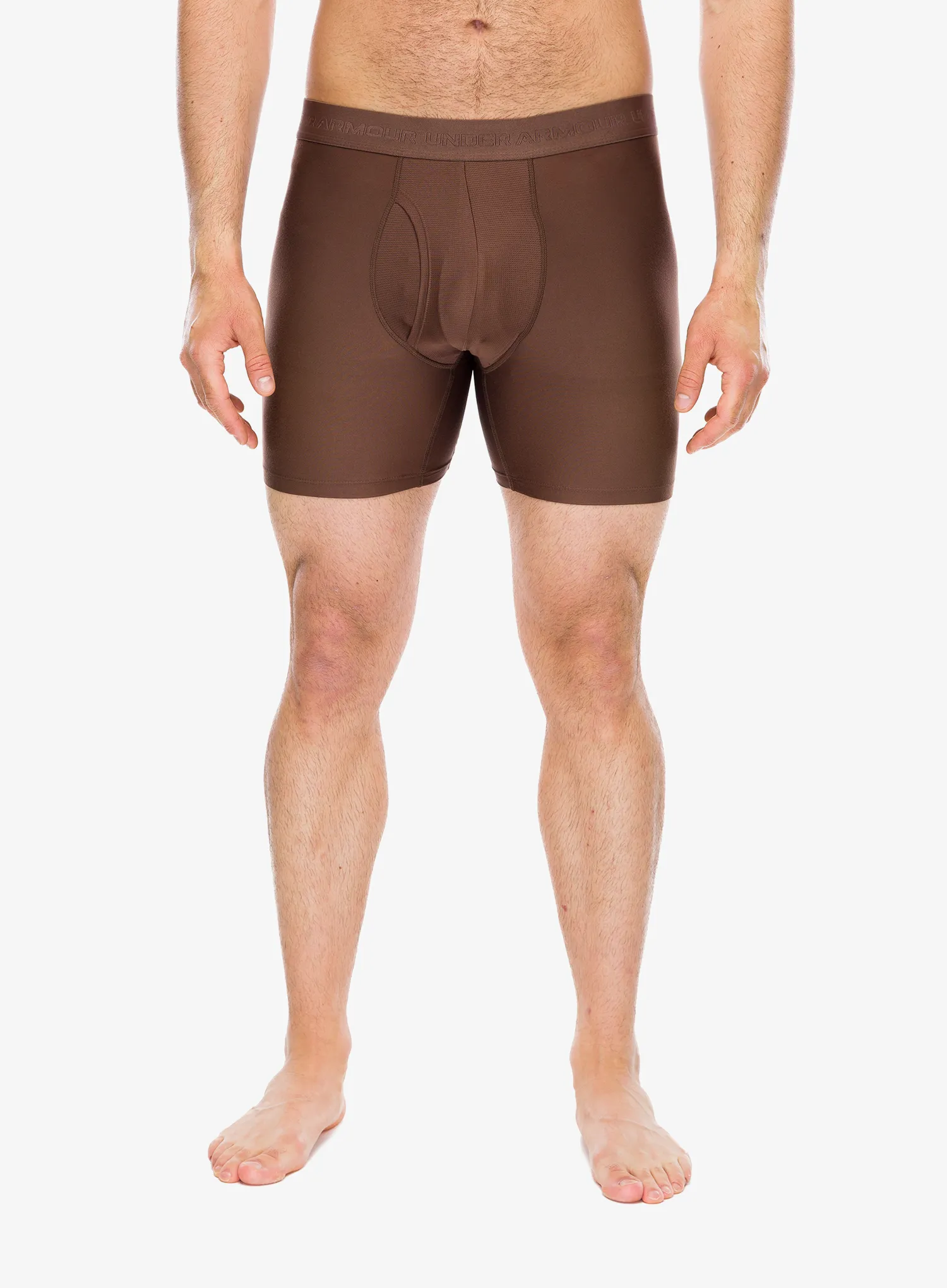 Боксери  Under Armour Performance Tech Mod Solid 6in 3PK - summit white/city khaki/brown