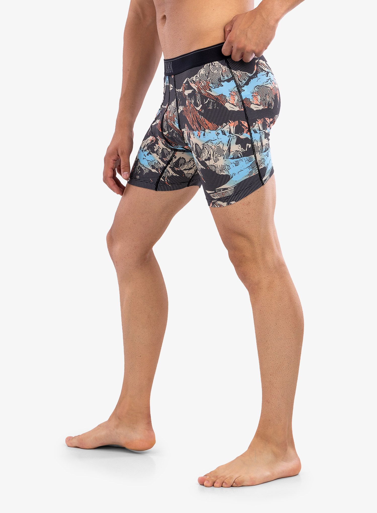 Боксери  Saxx Quest Boxer Brief Fly - black mountainspace