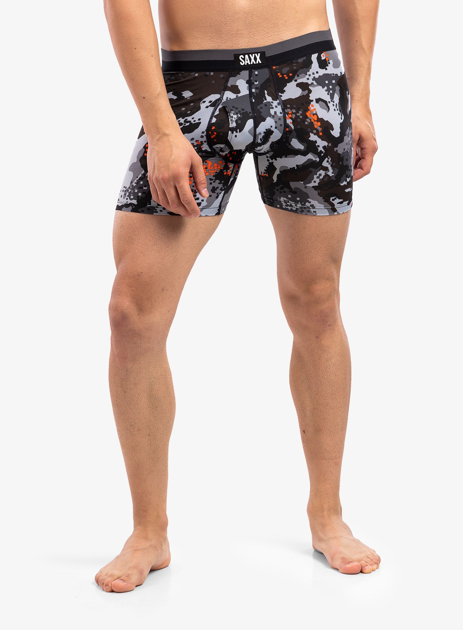 Боксери  SAXX Sport Mesh Brief Fly - graphite digi quake camo