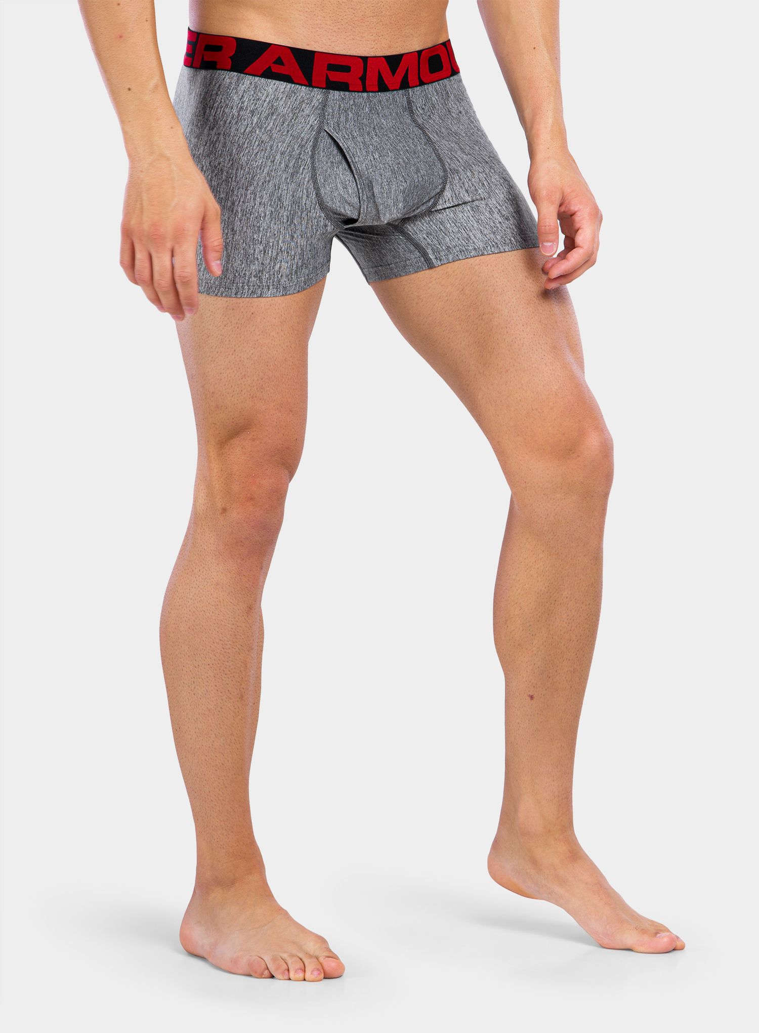 Боксери  Under Armour Tech 3in Boxerjock 2-Pack - gray/gray