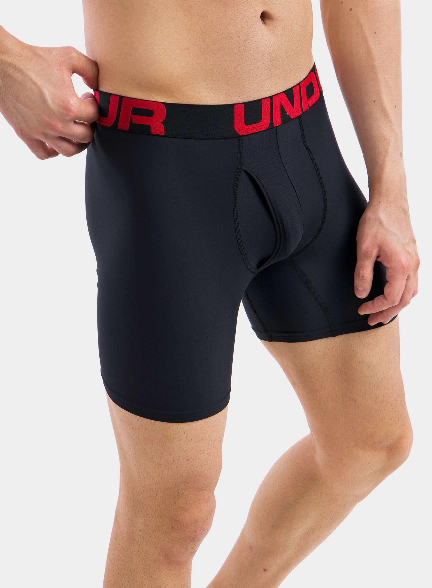 Боксери  Under Armour Tech 6in 2 Pack - red/black