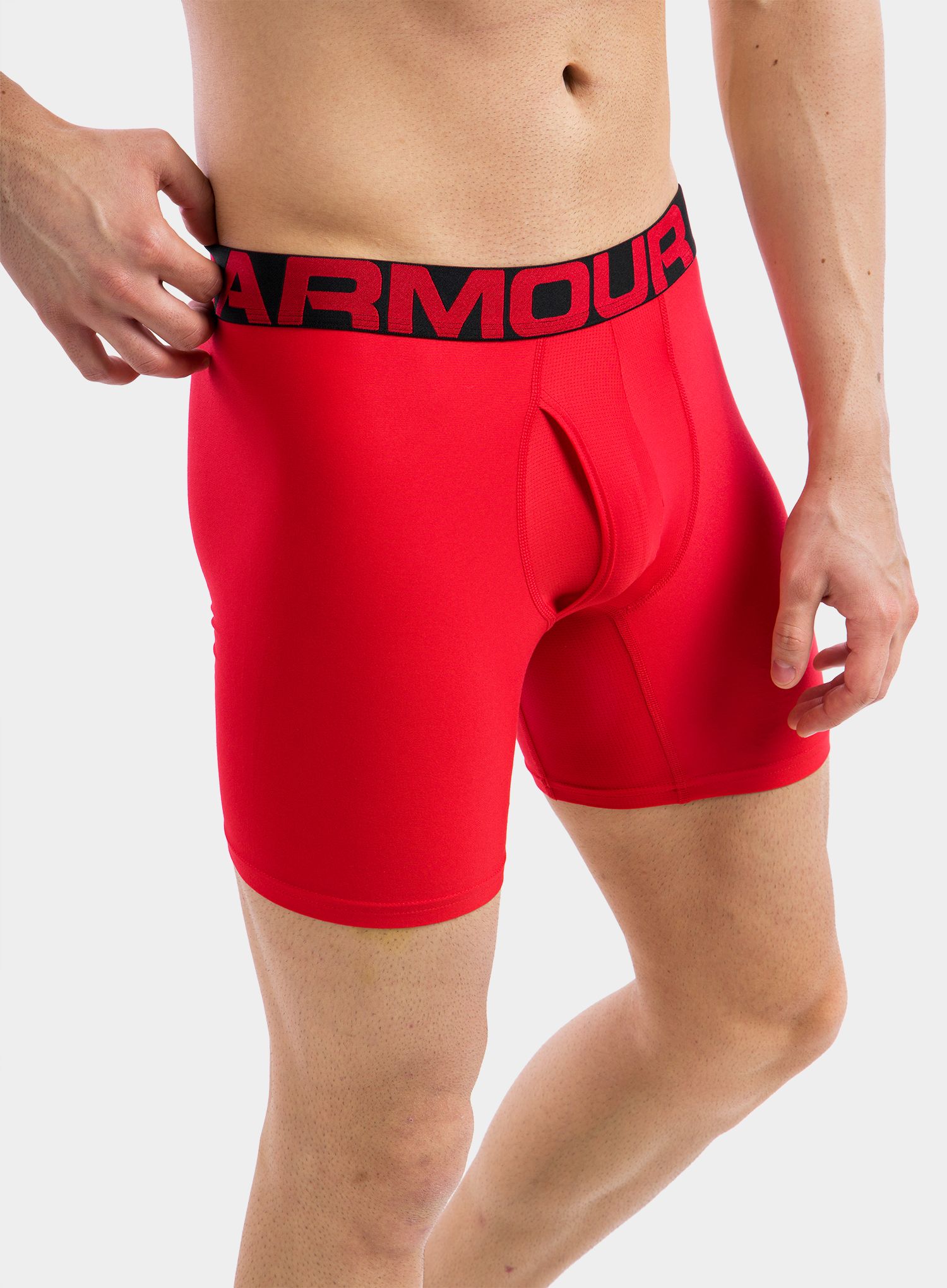 Боксери  Under Armour Tech 6in 2 Pack - red/black