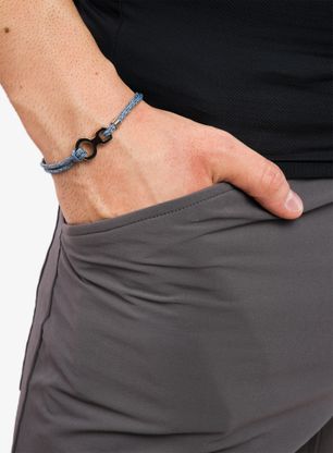 Браслет 8B+ Wristband Kalydna - blue melange/silver