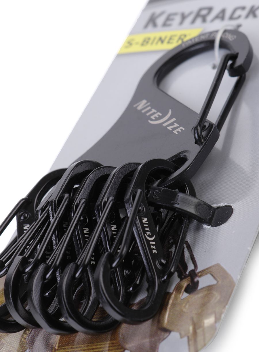 Карабінчик Nite Ize S-Biner KeyRack Steel - black