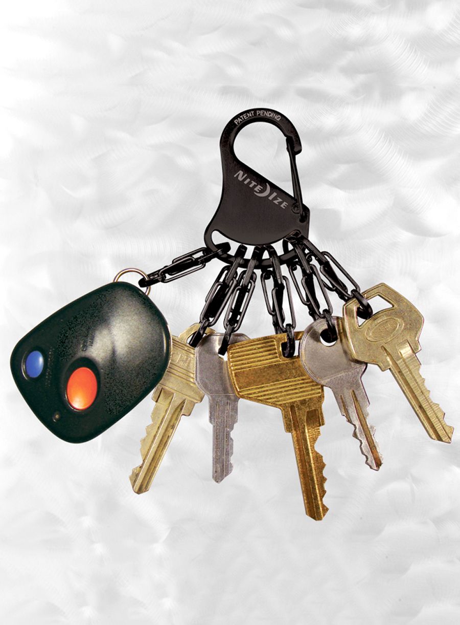 Карабінчик Nite Ize S-Biner KeyRack Steel - black