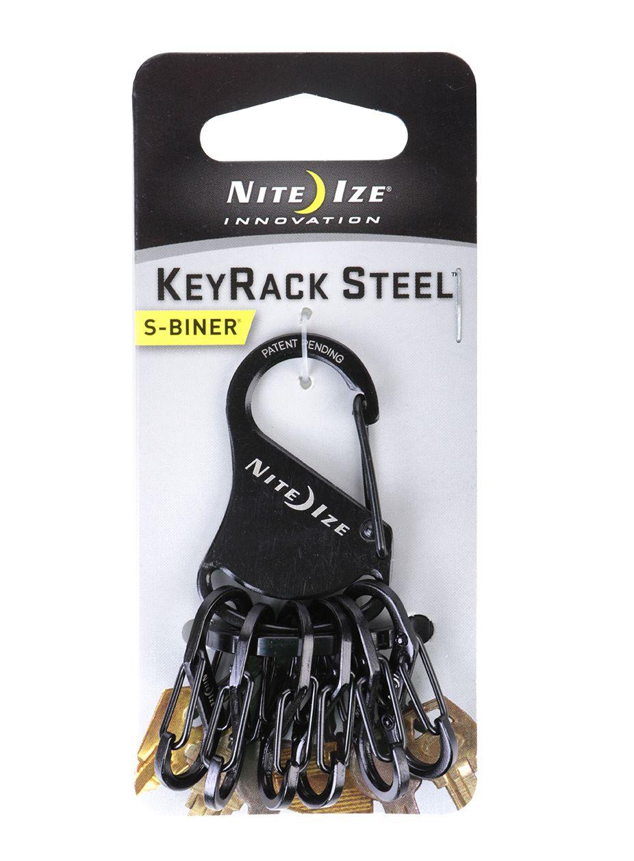 Карабінчик Nite Ize S-Biner KeyRack Steel - black