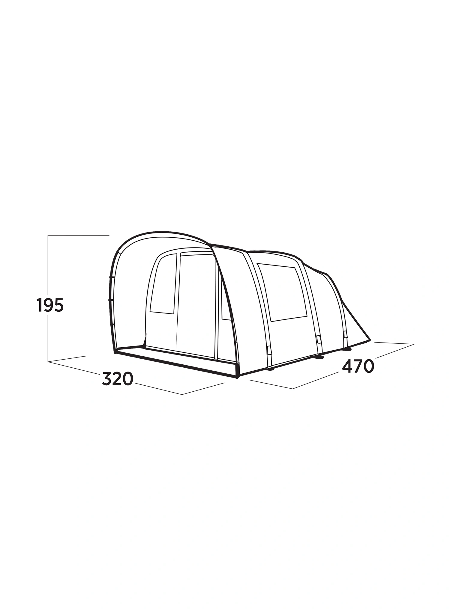 Намет 5-місний Easy Camp Brimnes 5 Air