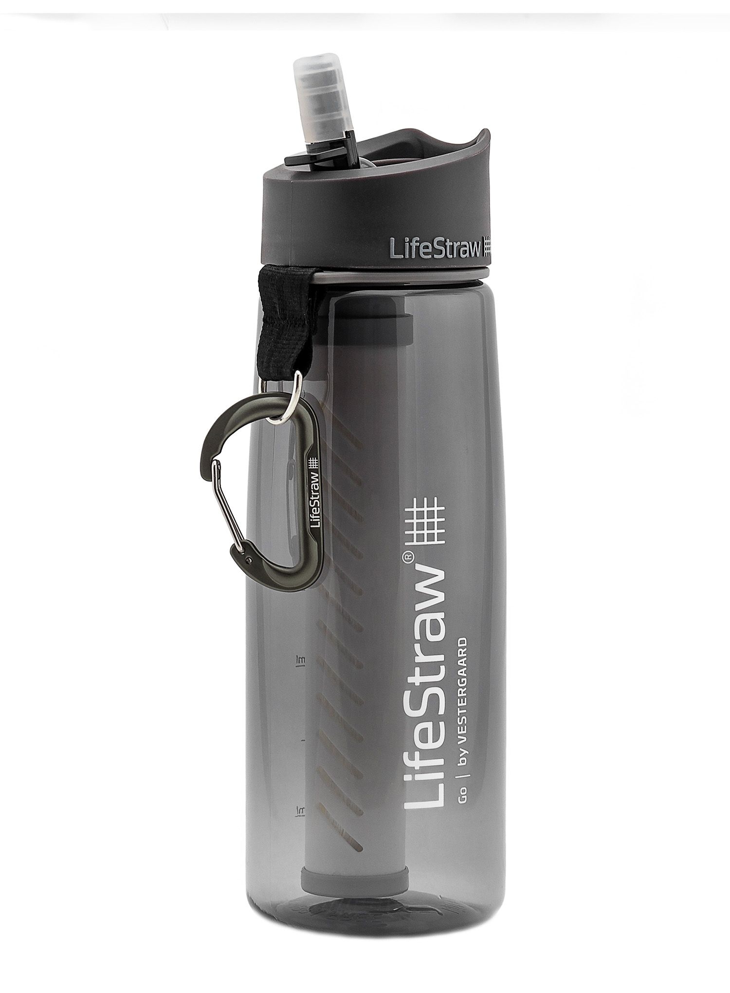 Пляшка туристична Lifestraw Go 2-stage 22 oz (650 ml) - grey