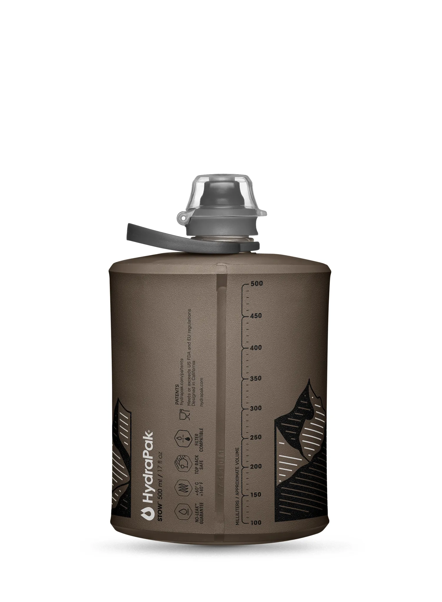 Пляшка HydraPak Stow 500 ml - mammoth grey