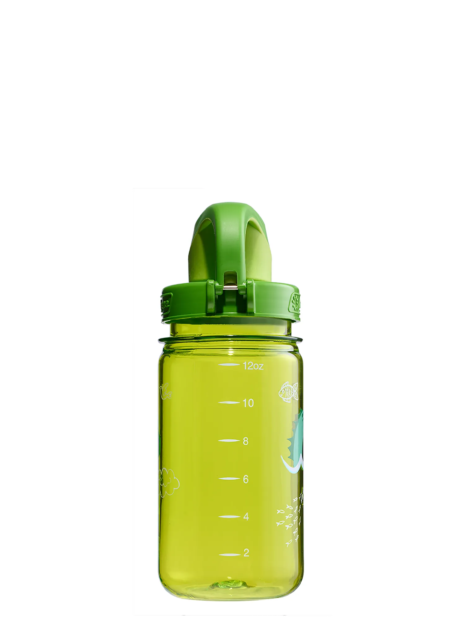 Пляшка для води для дітей Nalgene On The Fly Kids 12 oz (355 ml) - green nessie