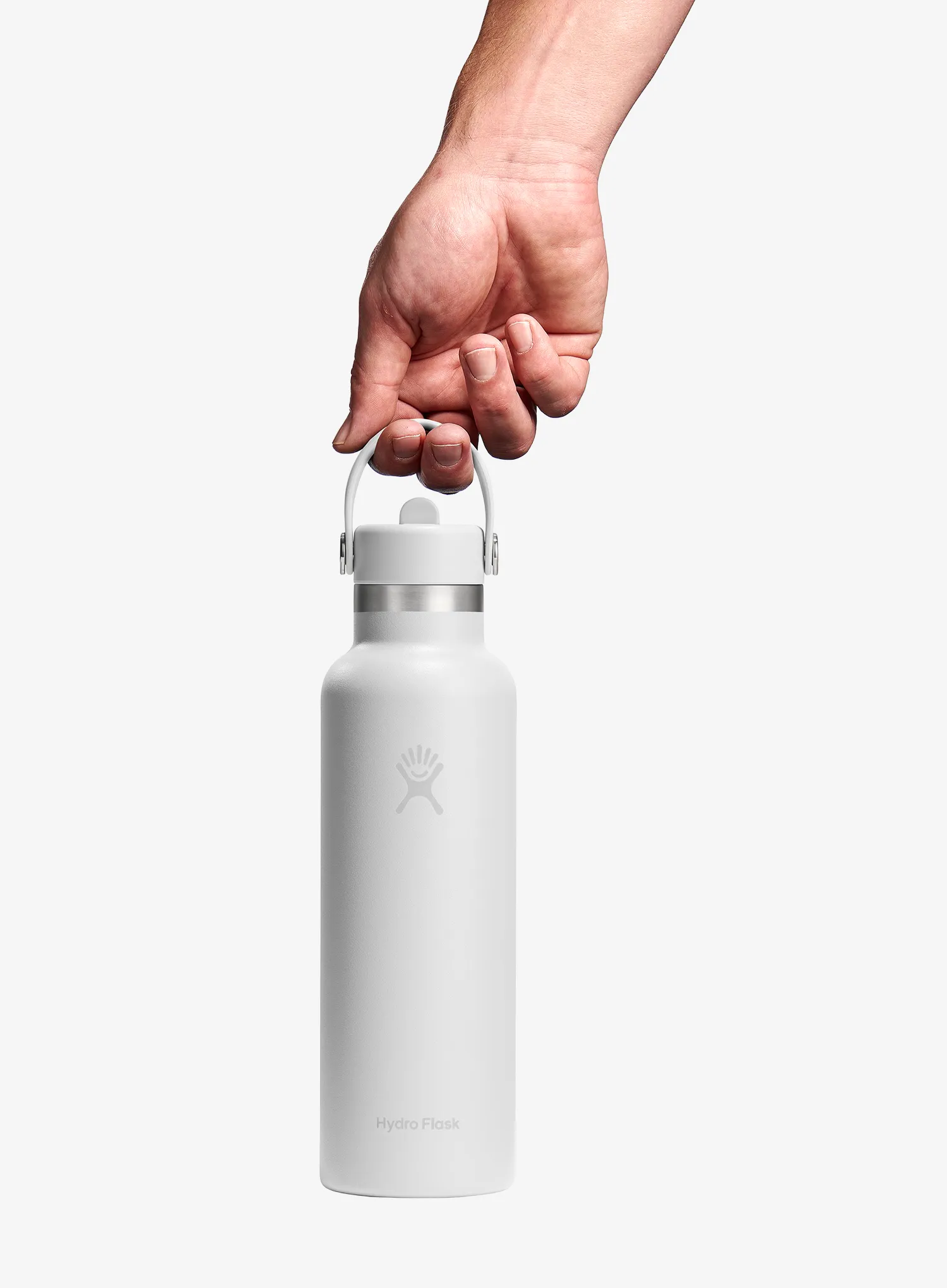 Термопляшка Hydro Flask 21 Oz Standard Flex Straw Cap (621 ml) - white/white