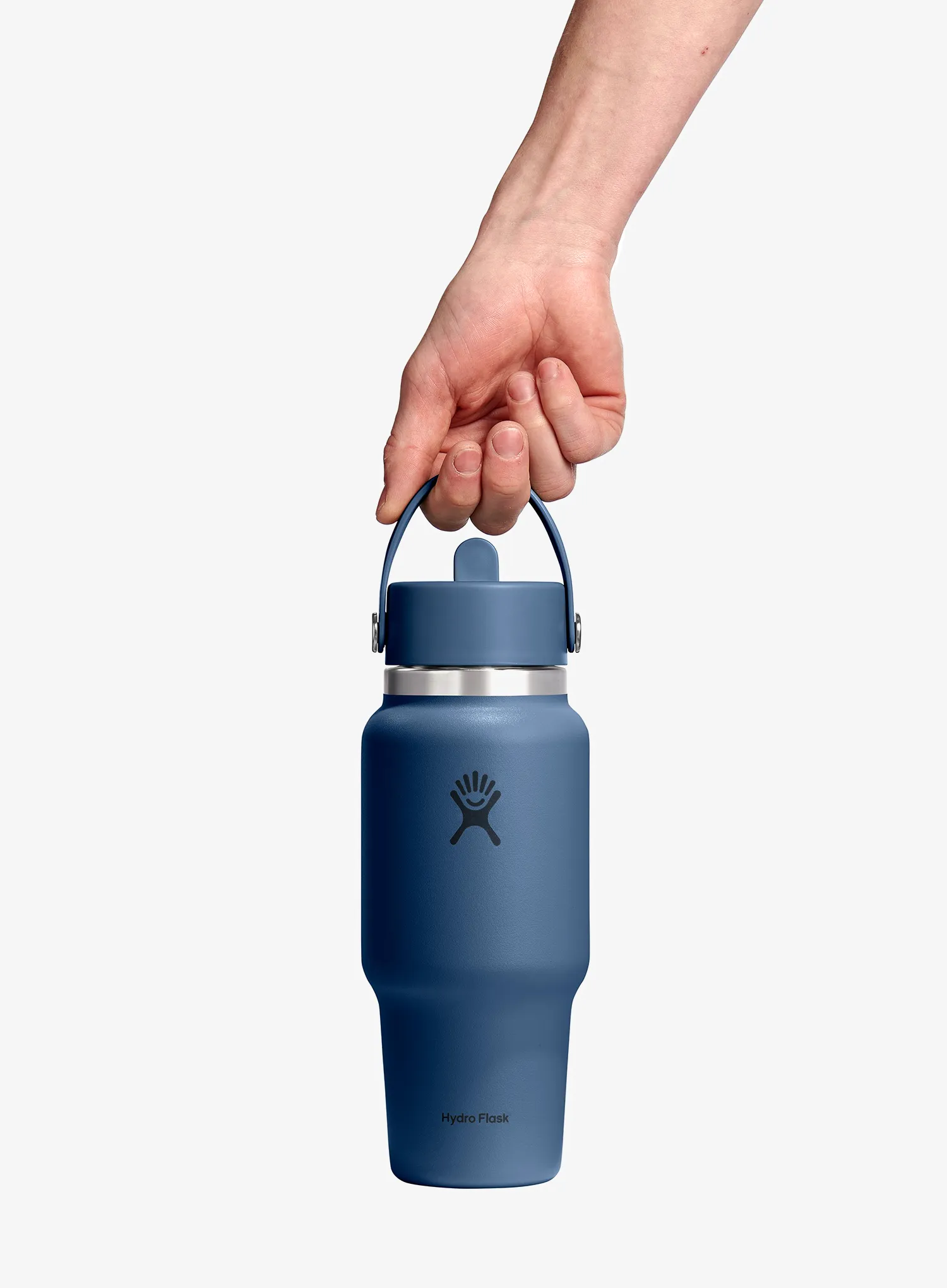 Термопляшка Hydro Flask 24 Oz Wide Flex Straw Travel Bottle (710 ml) - harbor blue