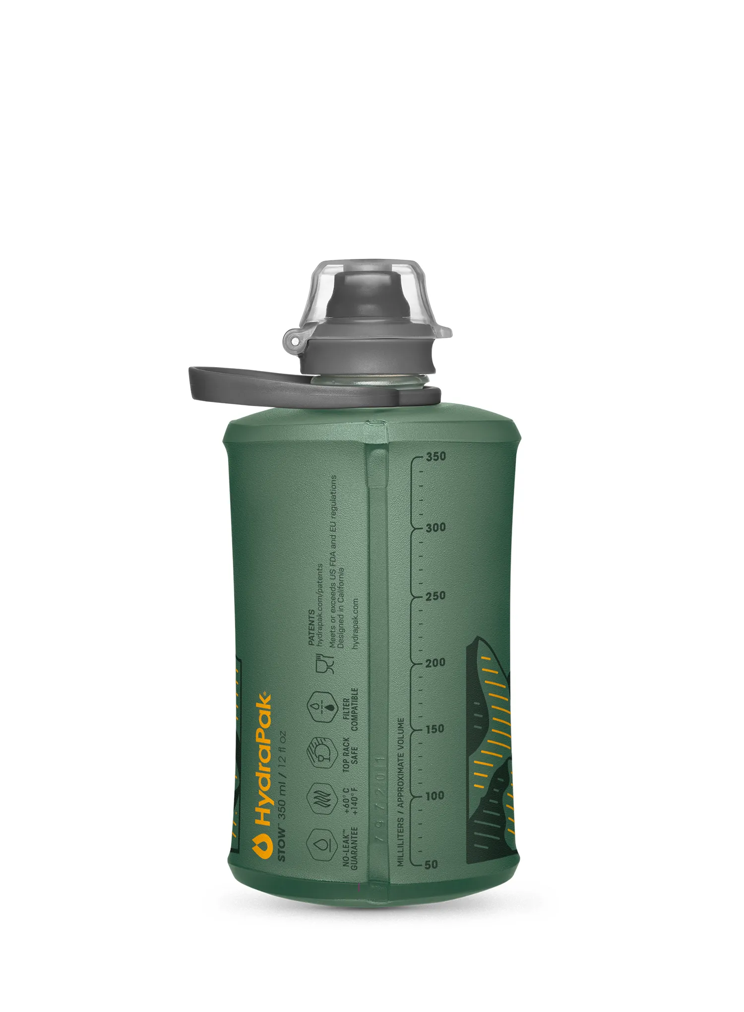 Пляшка туристична HydraPak Stow 350 ml - sage green