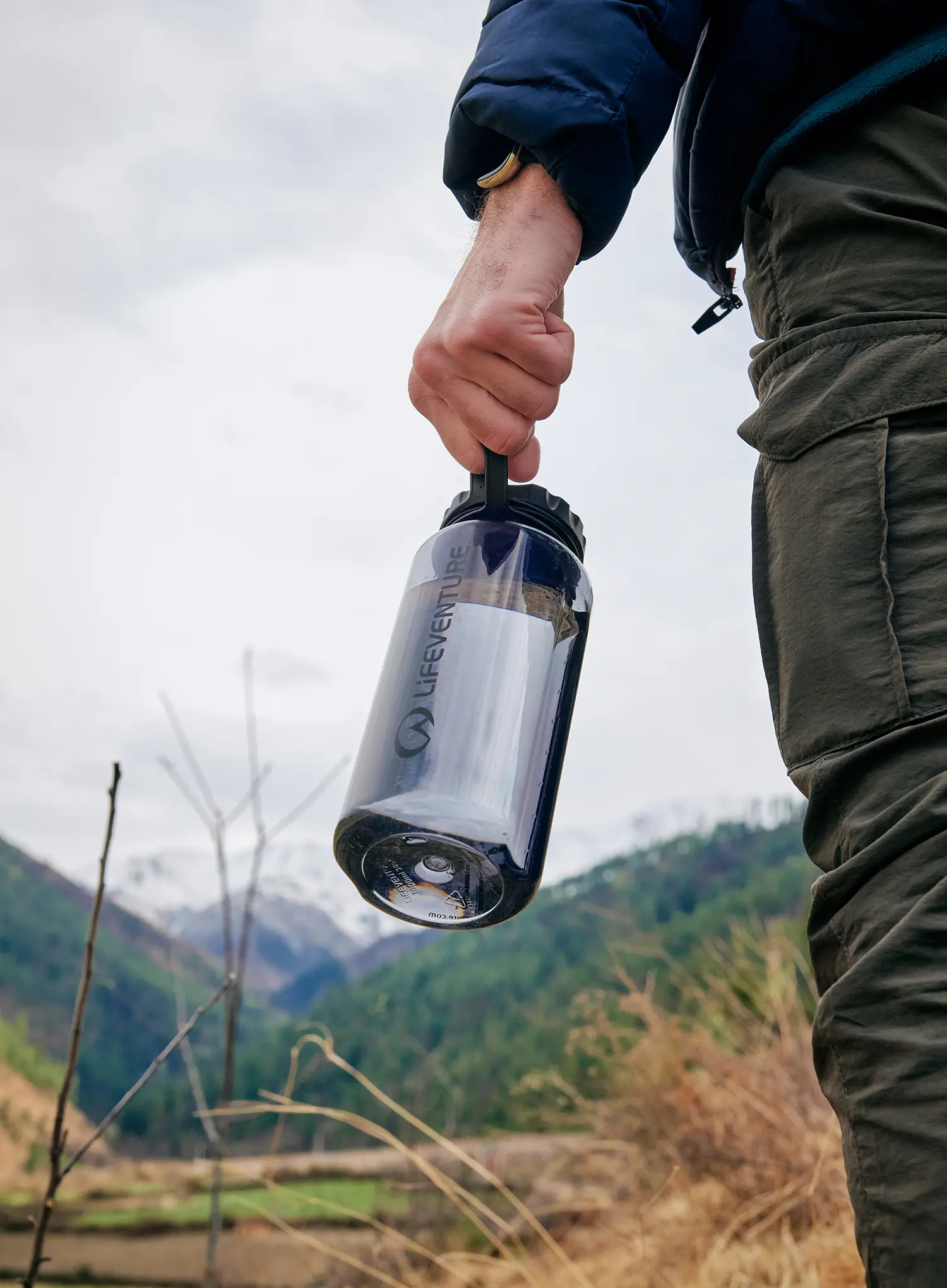 Пляшка туристична Lifeventure Tritan Flask 1000ml - graphite