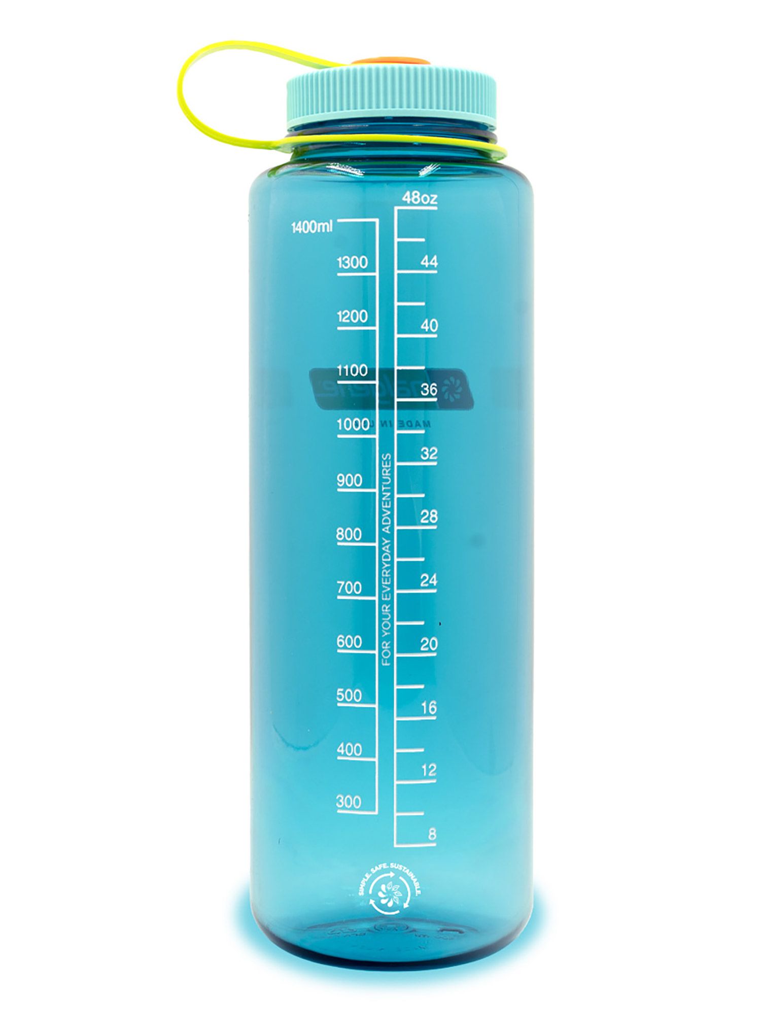 Пляшка туристична Nalgene Silo Sustain Wide Mouth 48 oz (1420 ml) - cerulean