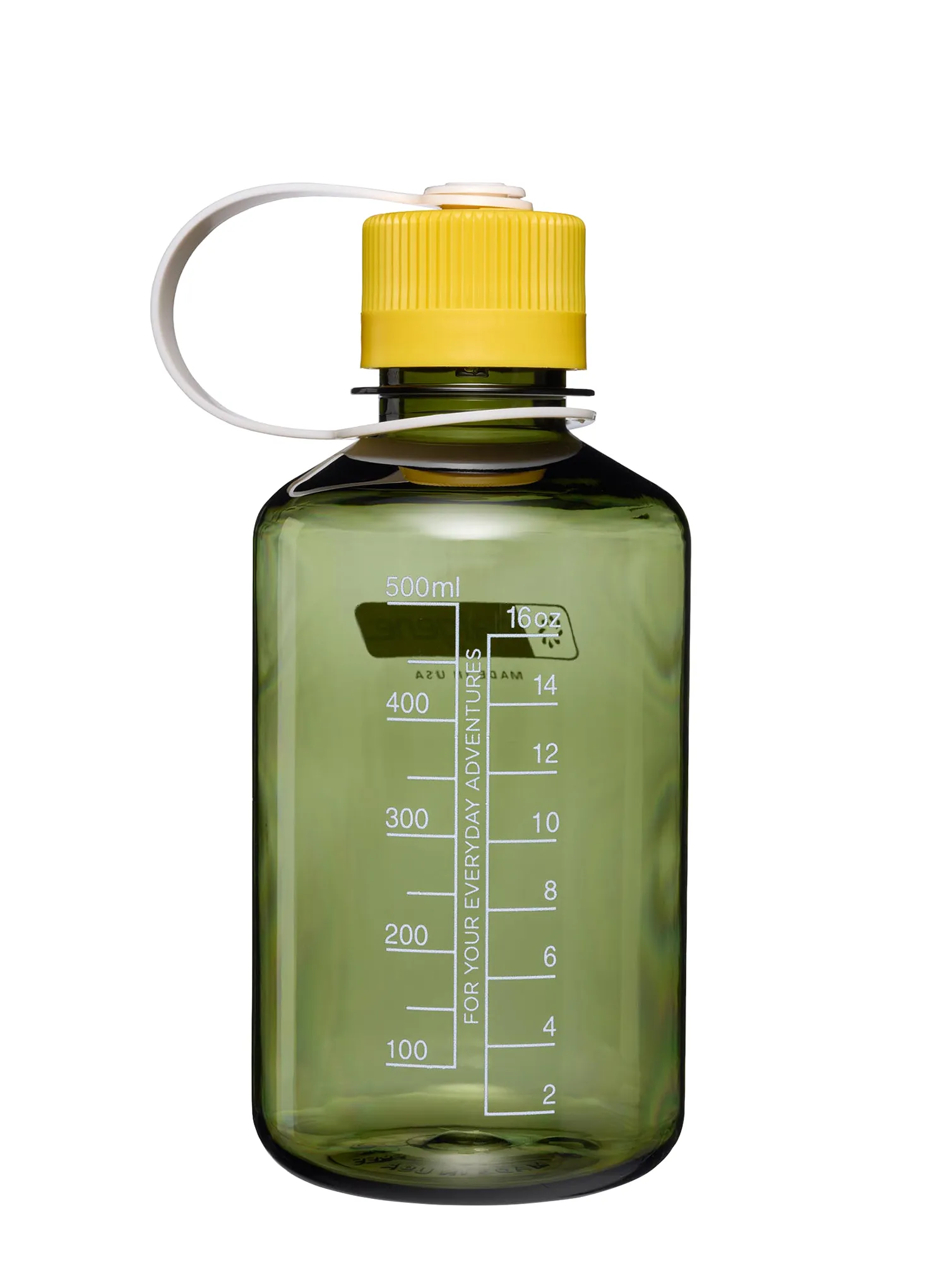Пляшка туристична Nalgene 16 oz Narrow Mouth Thrill and Motion (473 ml) - oil green with freesia