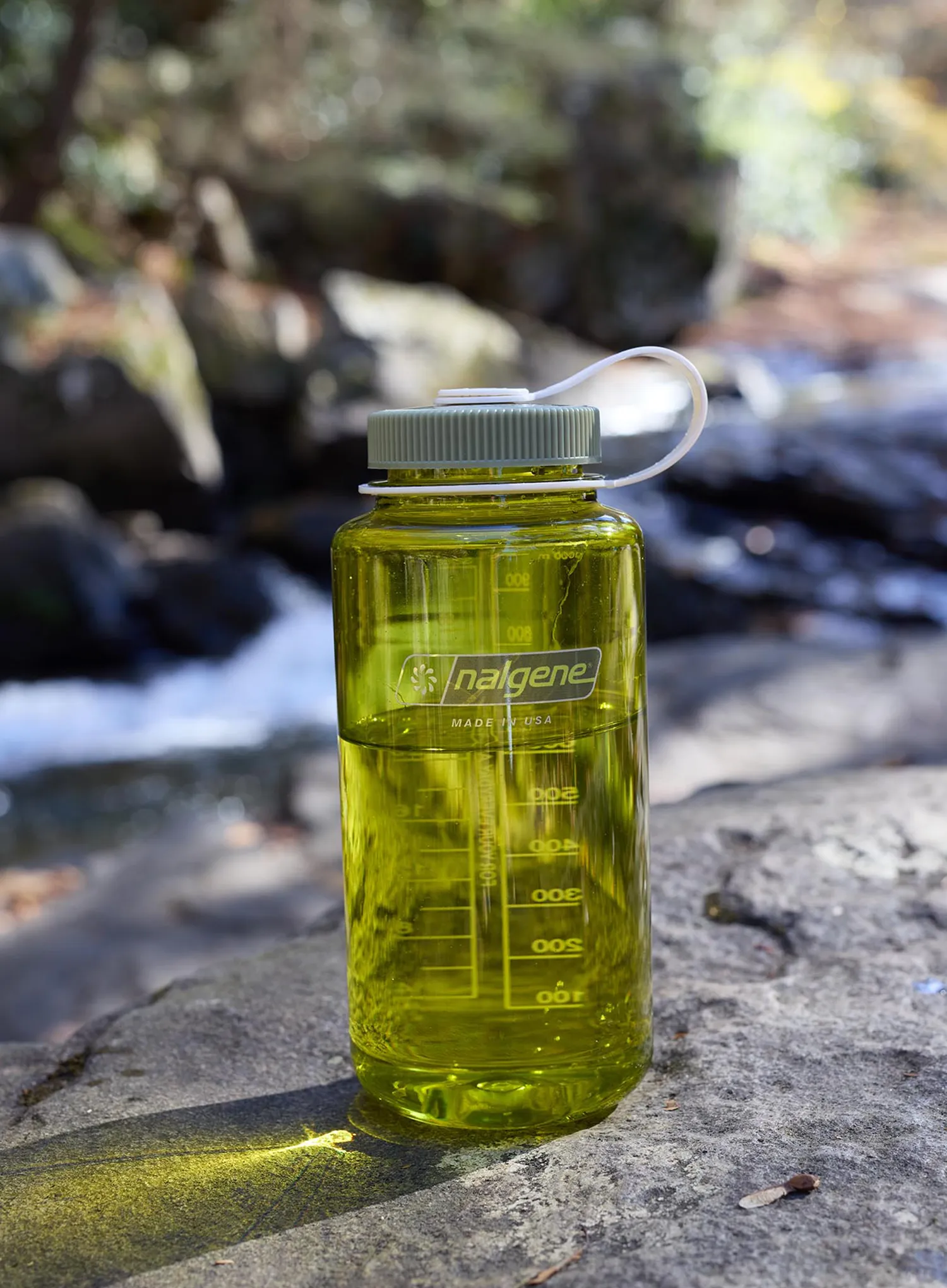 Пляшка туристична Nalgene 32 oz Wide Mouth Thrill and Motion (946 ml) - endive with oil green