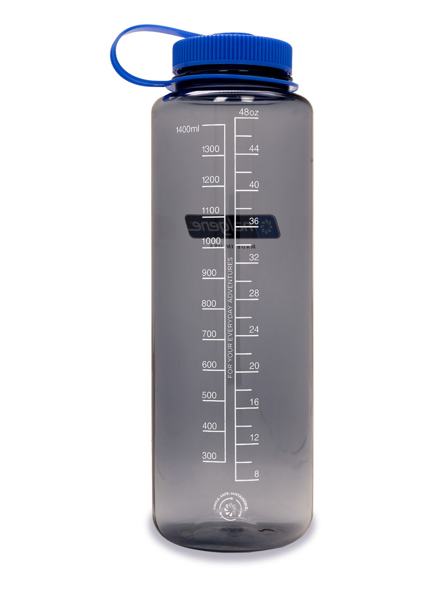 Пляшка туристична Nalgene Silo Sustain Wide Mouth 48 oz (1420 ml) - grey/blue