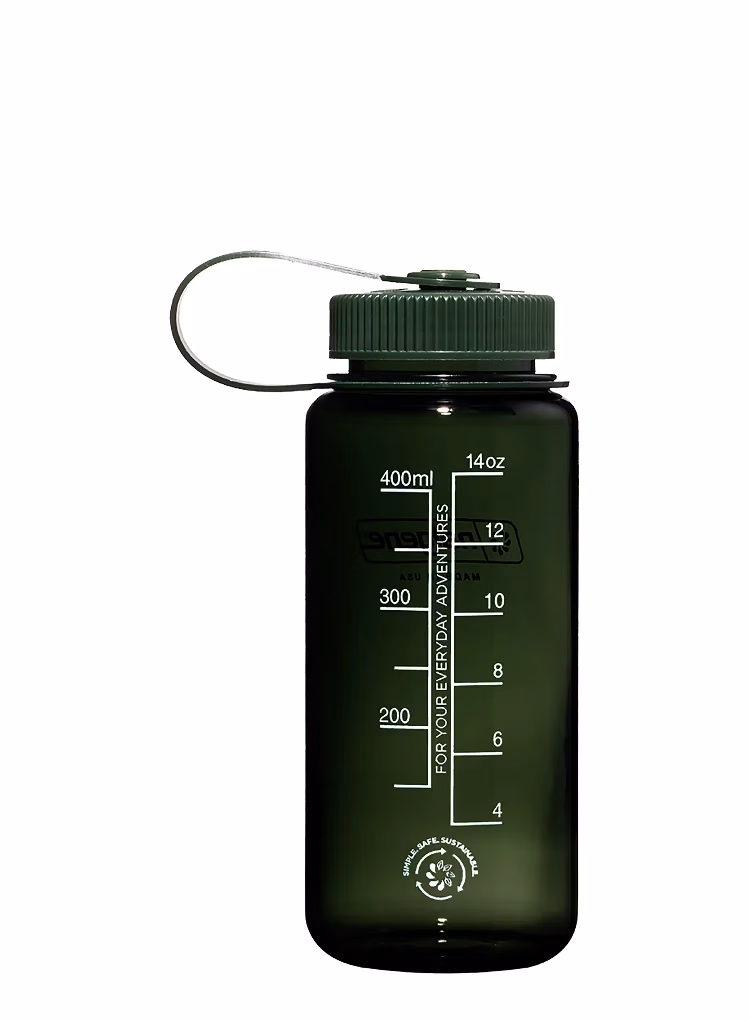 Пляшка туристична Nalgene Sustain Wide Mouth 16 oz (473 ml) - jade