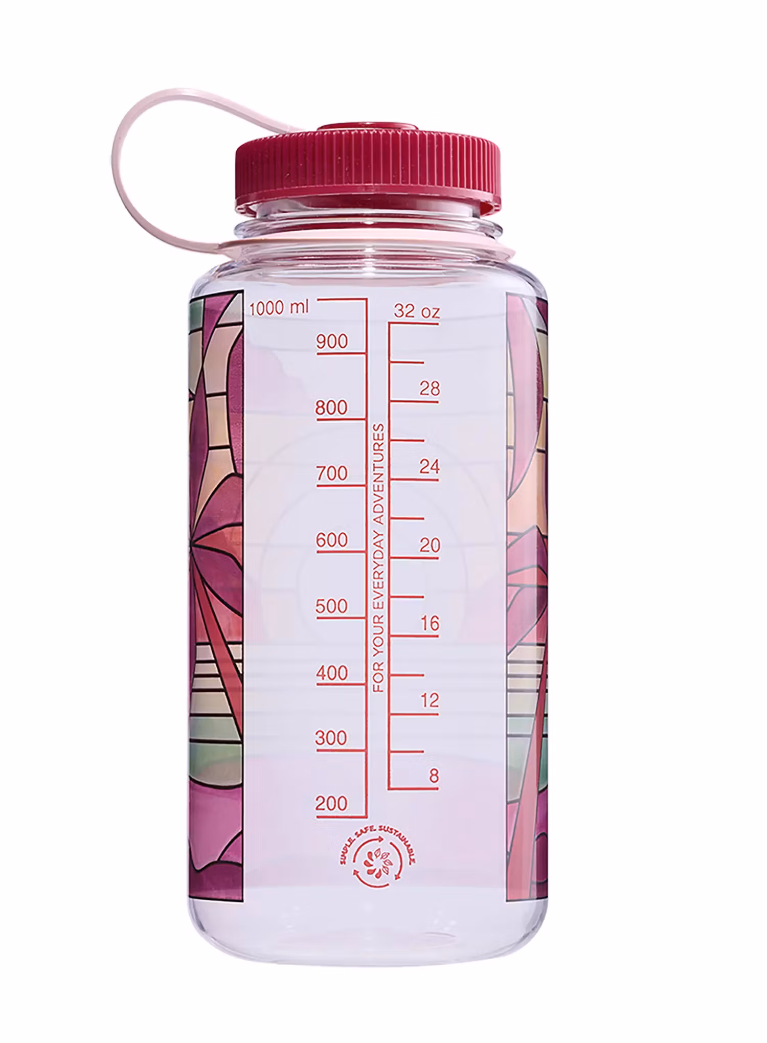 Пляшка туристична Nalgene Wide Mouth 32 oz (946 ml) - clear stained glass sunset