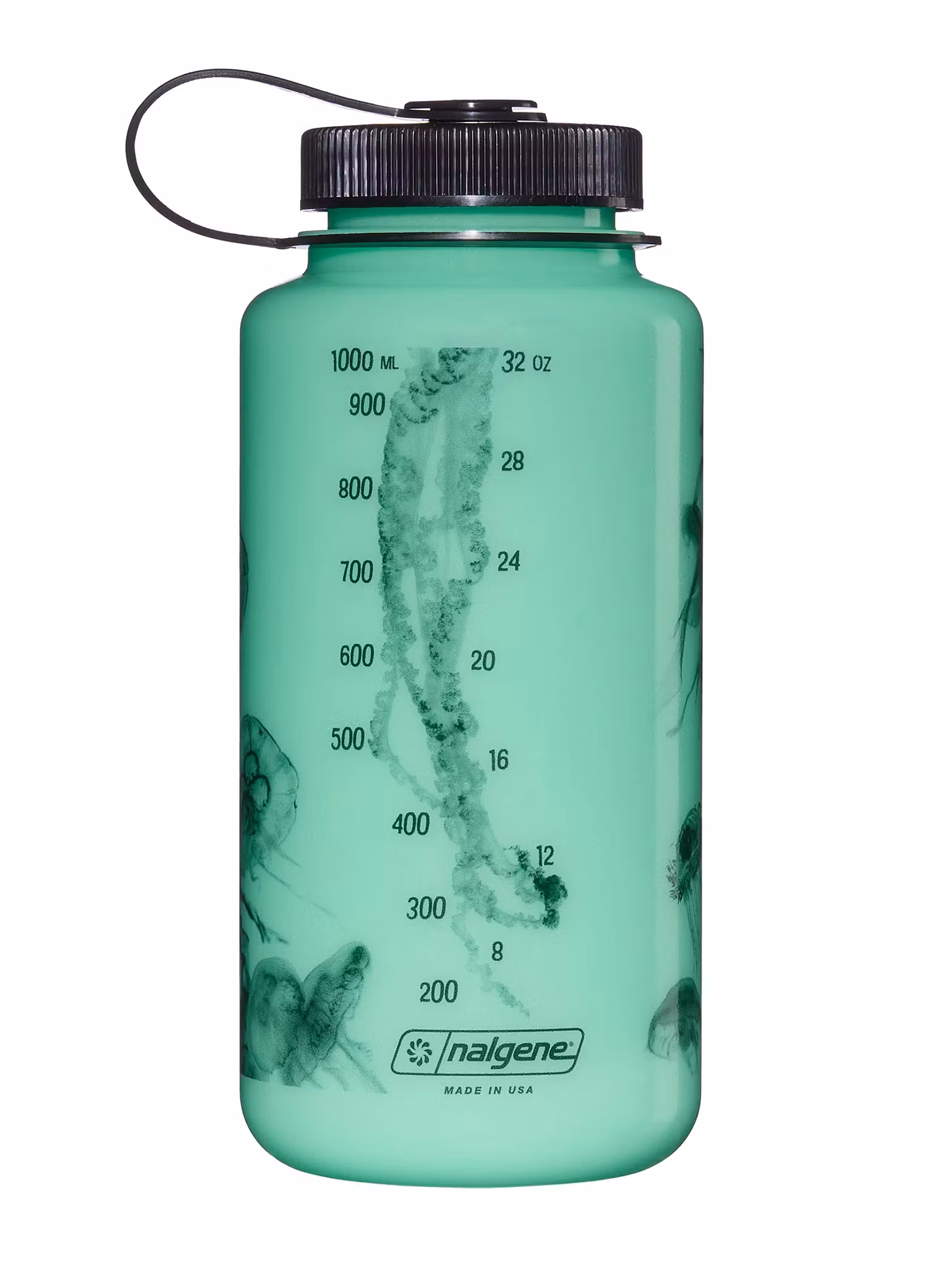 Пляшка туристична Nalgene Wide Mouth 32 oz (946 ml) - w/black jellyfish