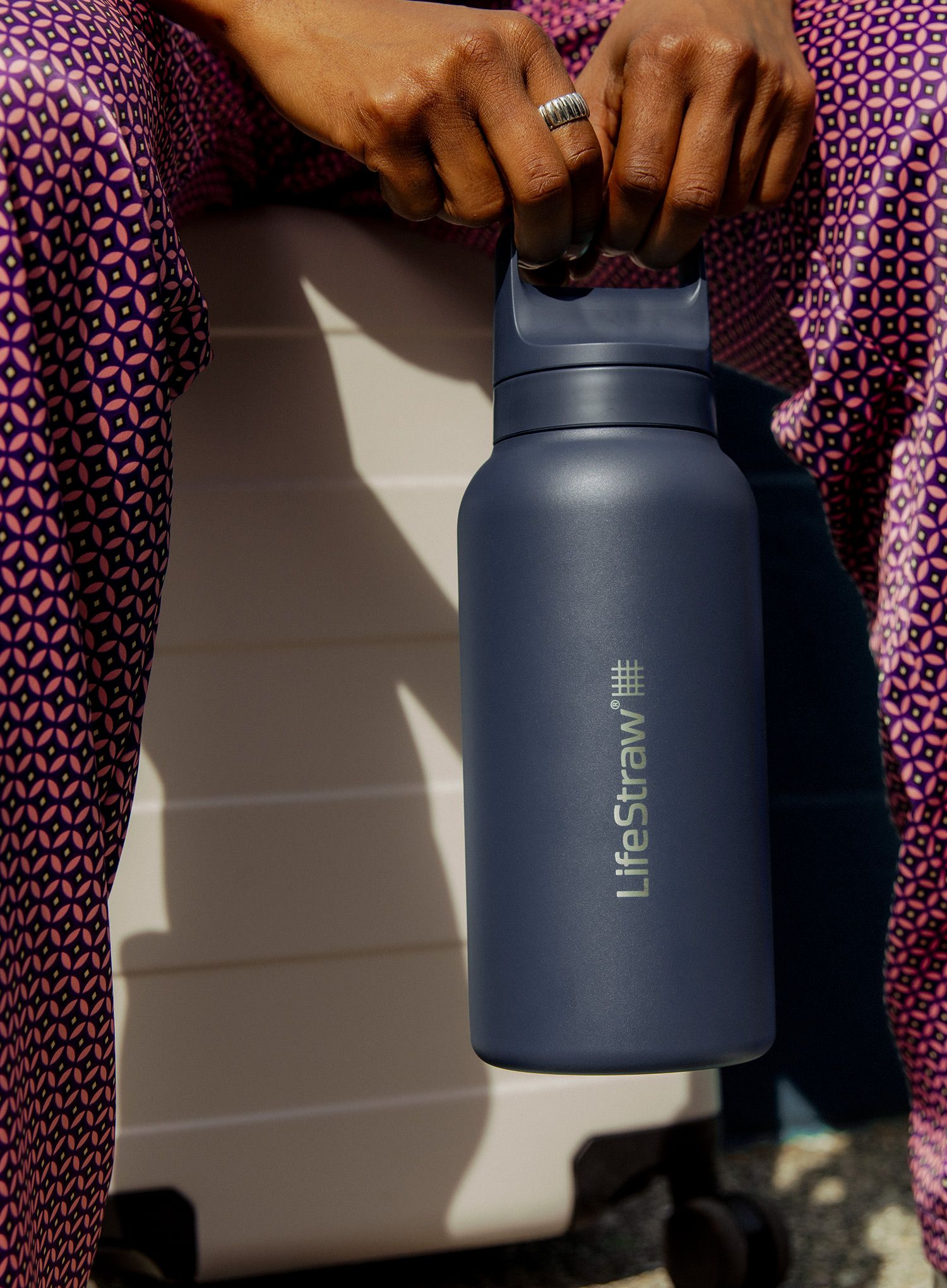 Пляшка з фільтром Lifestraw Go 2.0 Stainless Steel Water Filter 1L - aegean sea